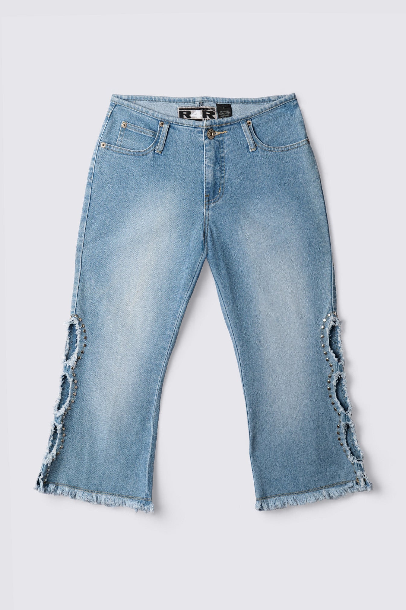 Y2K R4R Studded Cutout Lowrise Capris