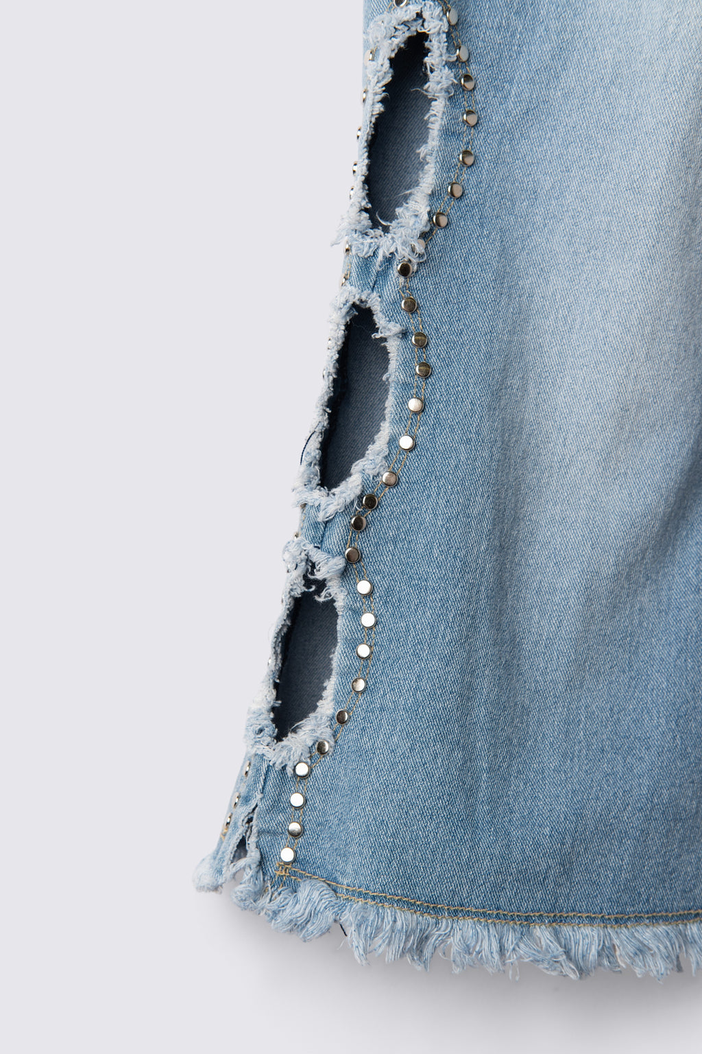 Y2K R4R Studded Cutout Lowrise Capris