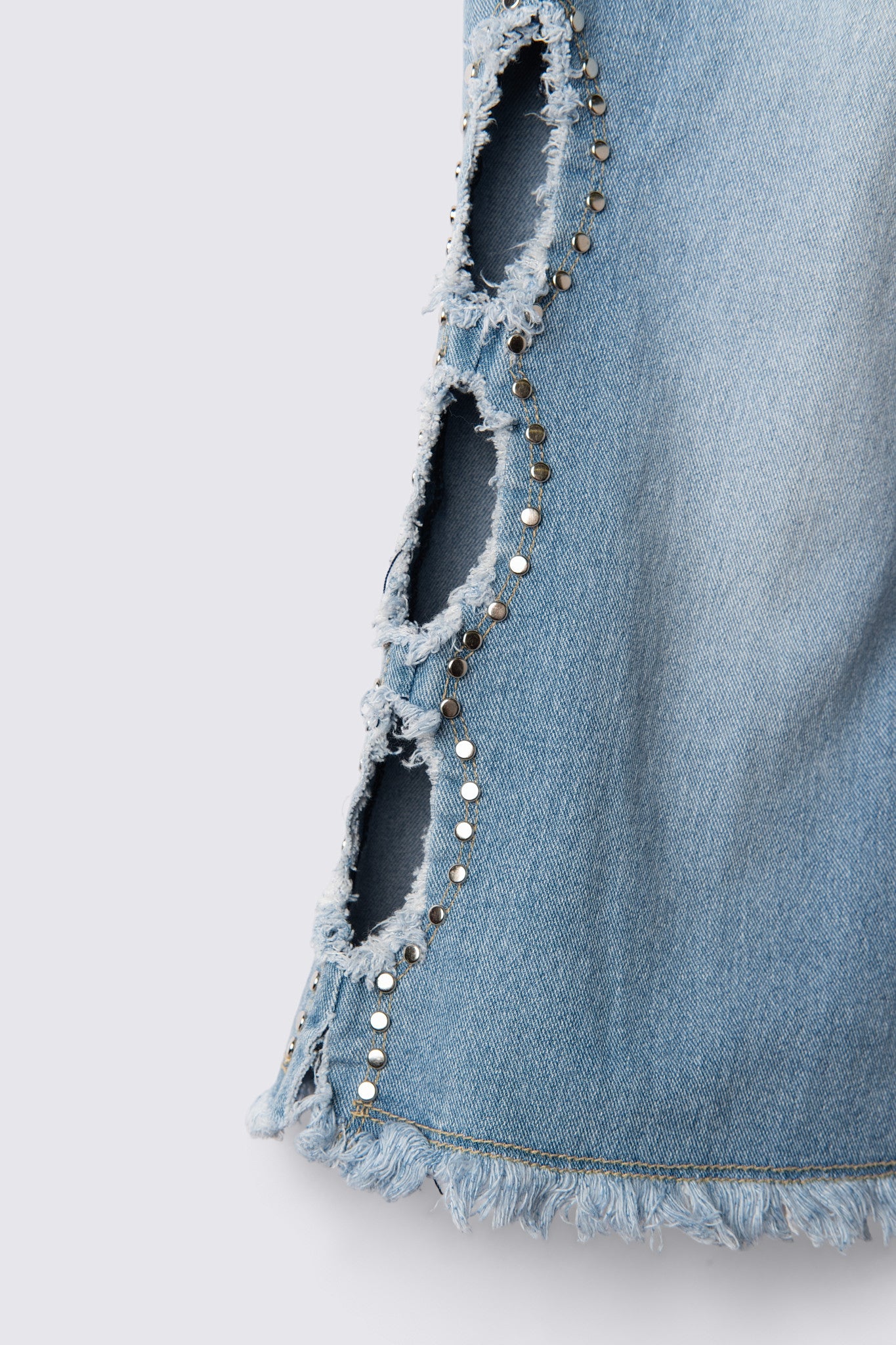 Y2K R4R Studded Cutout Lowrise Capris