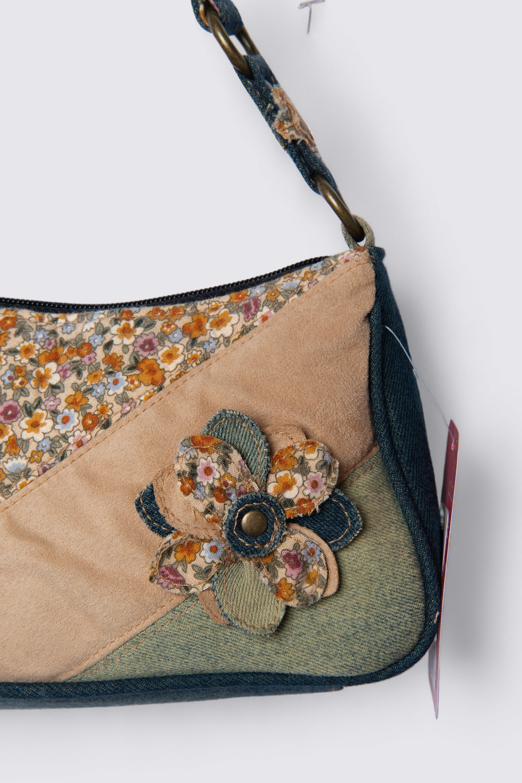 Y2K Patchwork Denim Mini Bag