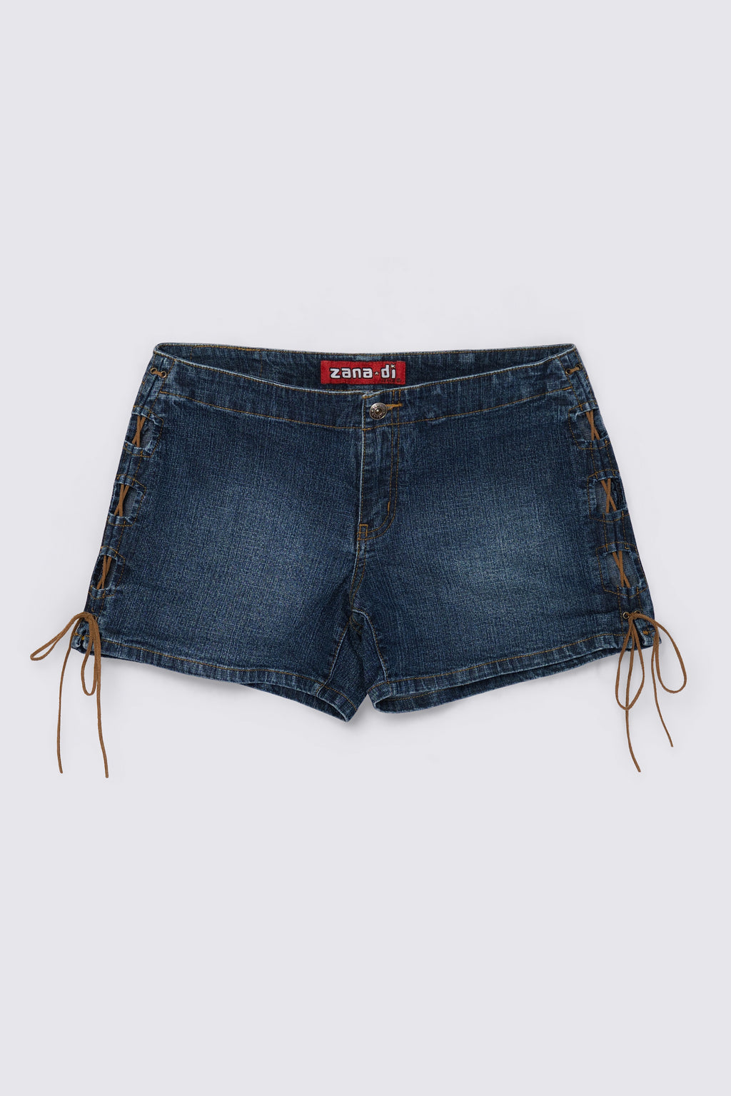 Y2K Zanadi Laceup Lowrise Shorts