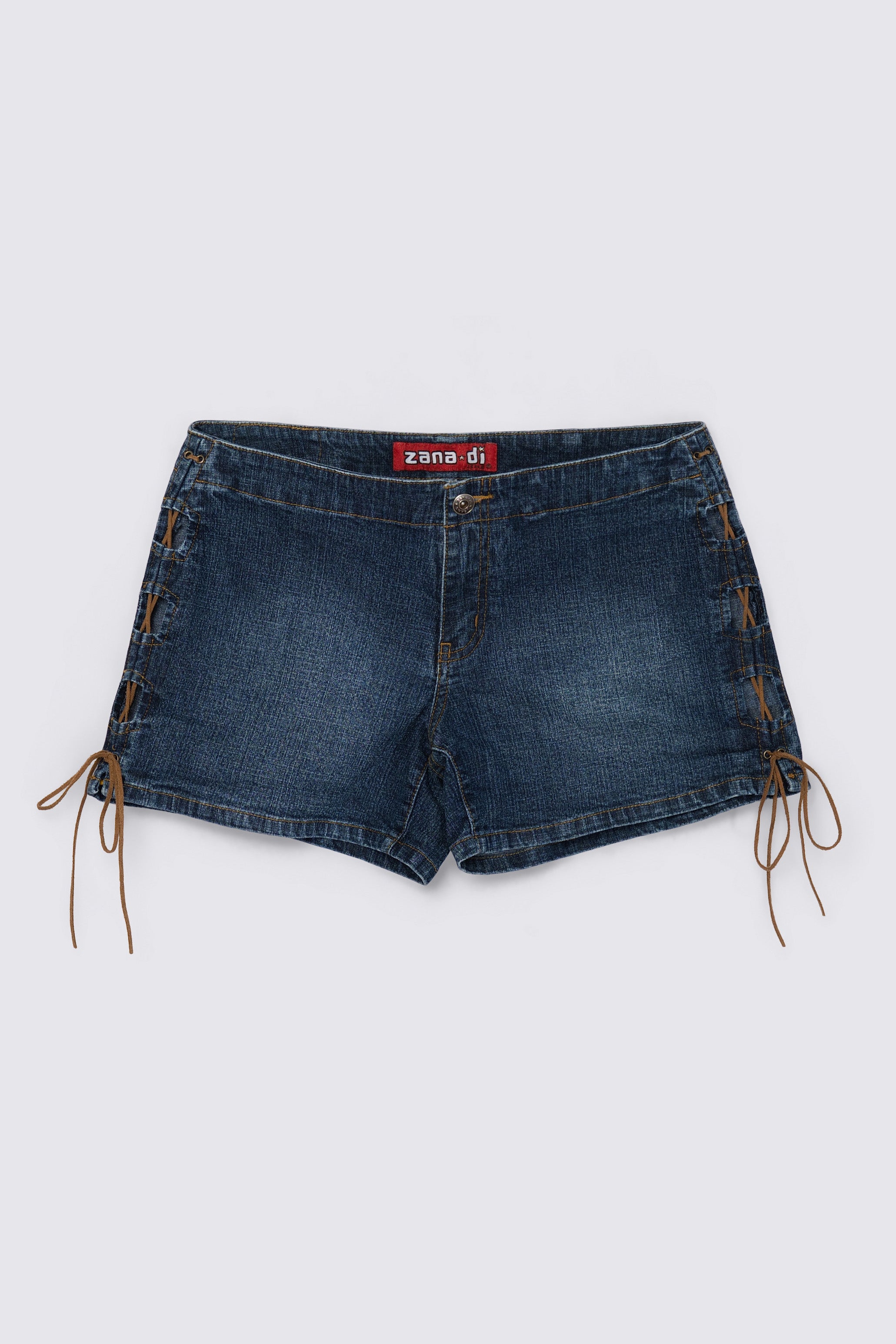 Y2K Zanadi Laceup Lowrise Shorts