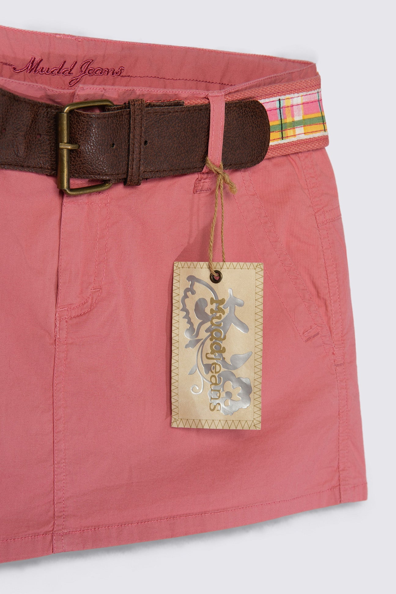 Y2K Deadstock Mudd Lowrise Belted Mini Skirt