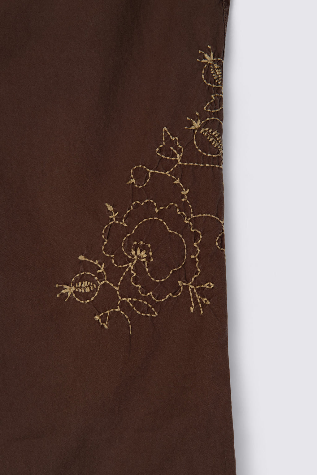 Y2K I.E. Embroidered Lowrise Drawstring Capris
