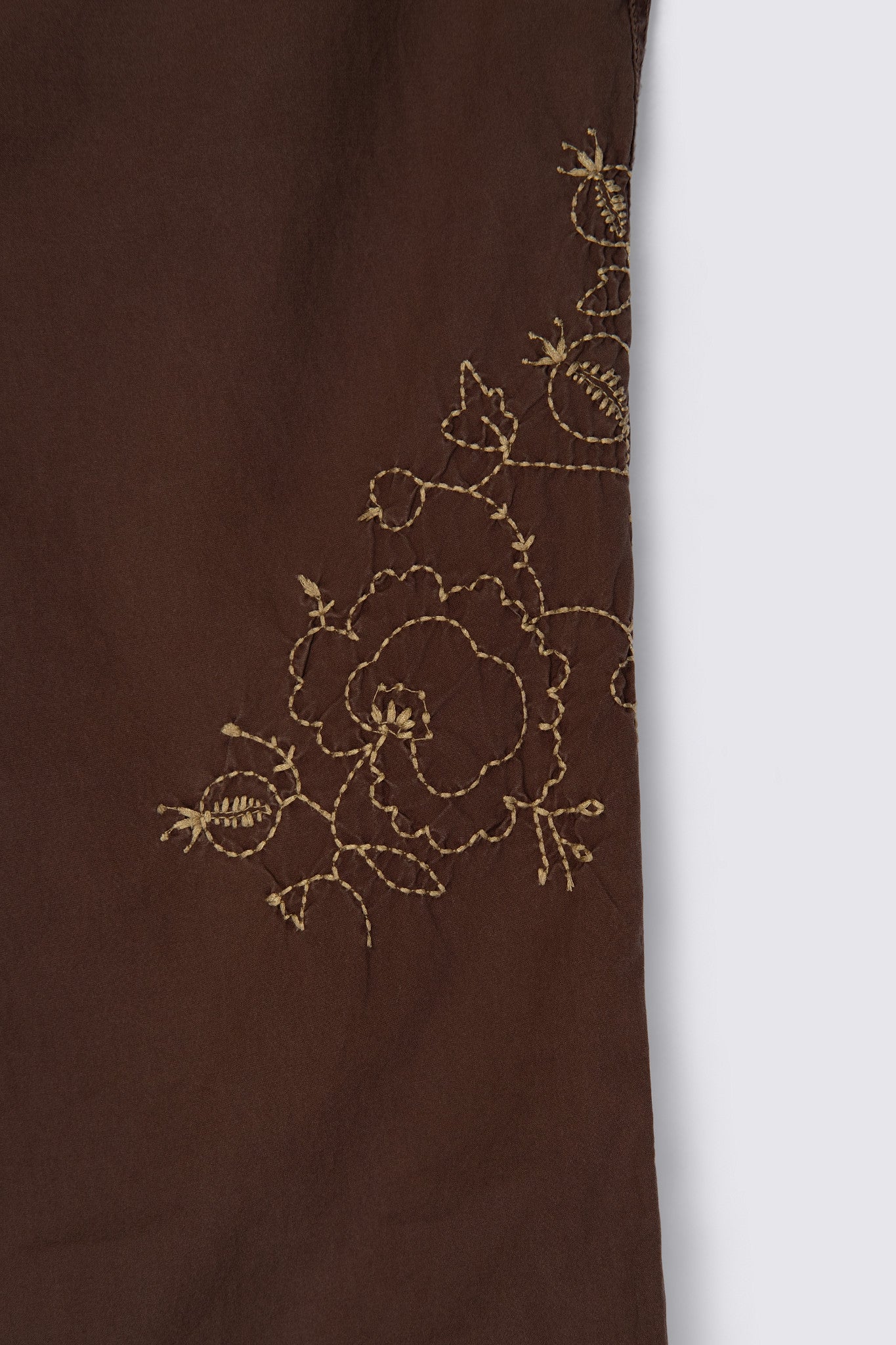 Y2K I.E. Embroidered Lowrise Drawstring Capris