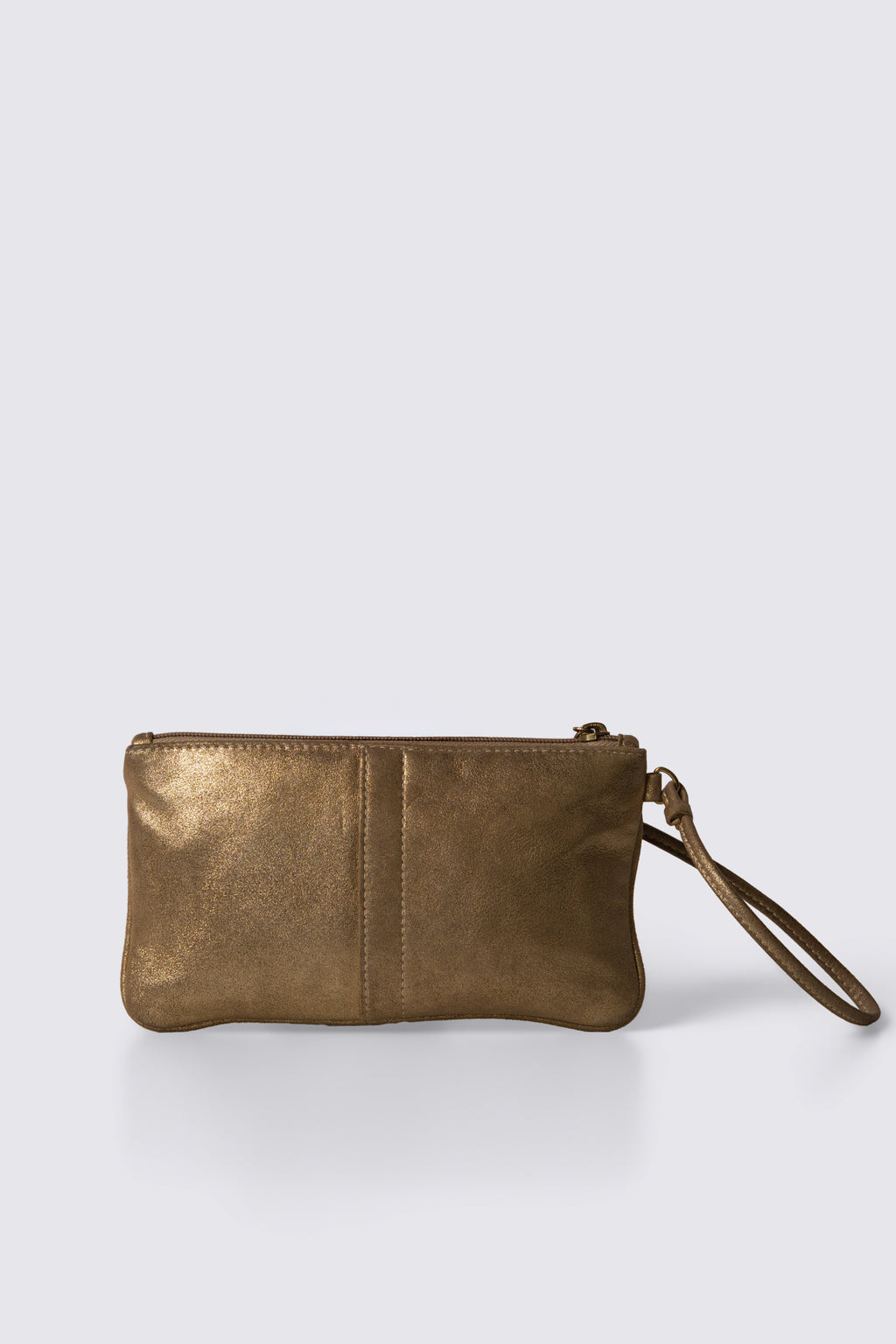 Y2K Coach Gold Leather Soho Buckle Wristlet
