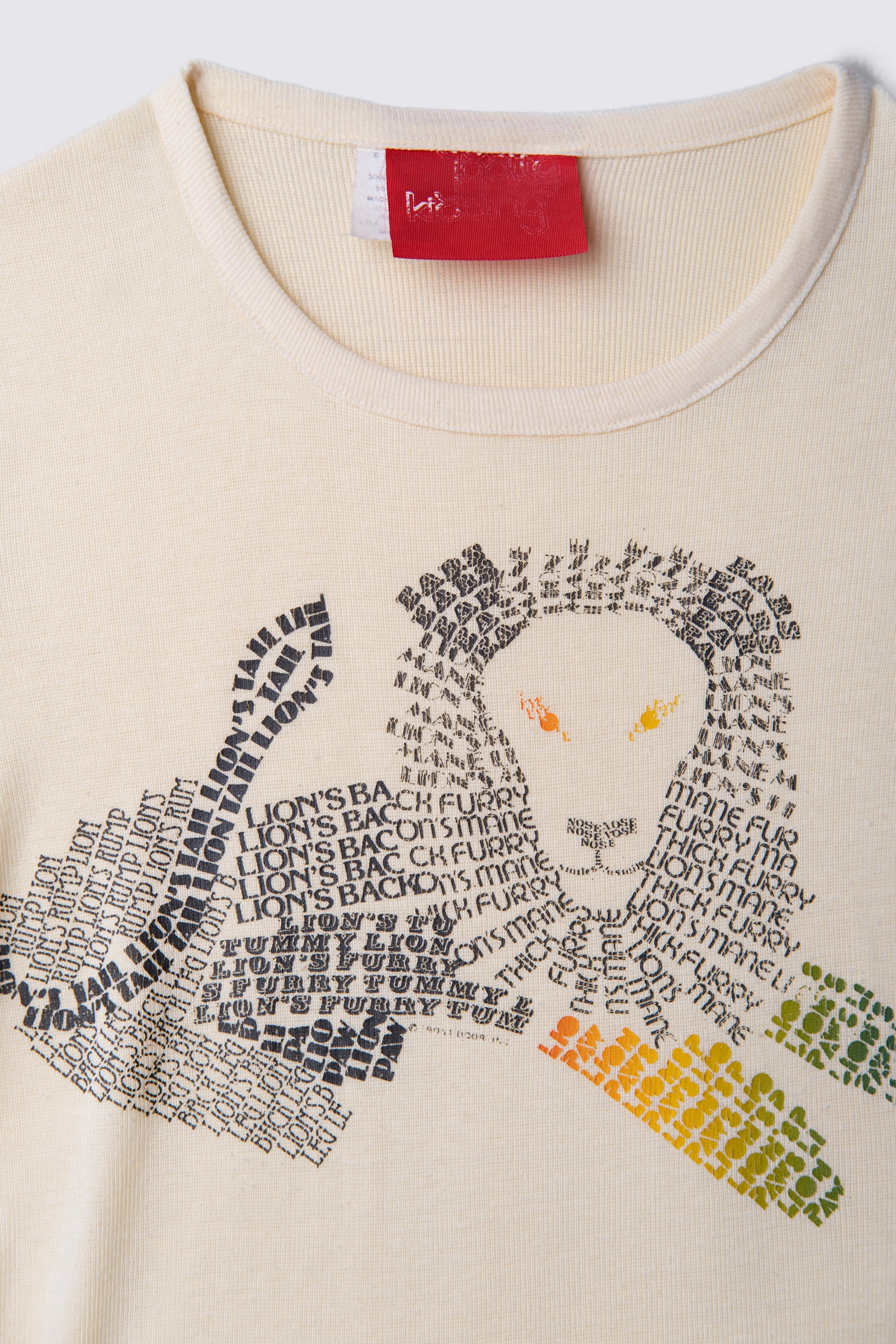 Vintage 70s Lion Graphic Baby Tee