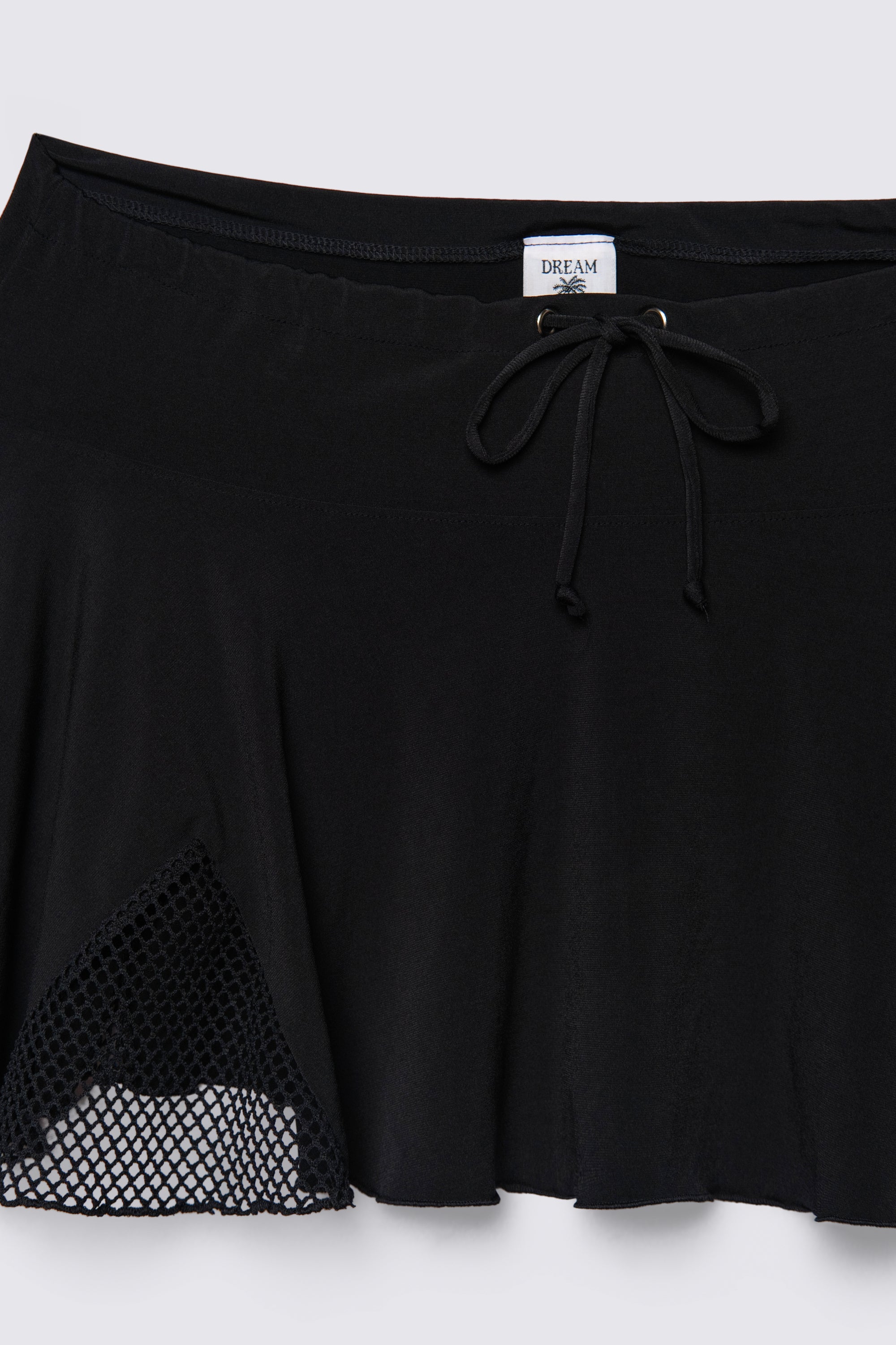 Y2K Lowrise Drawstring Coverup Mini Skirt