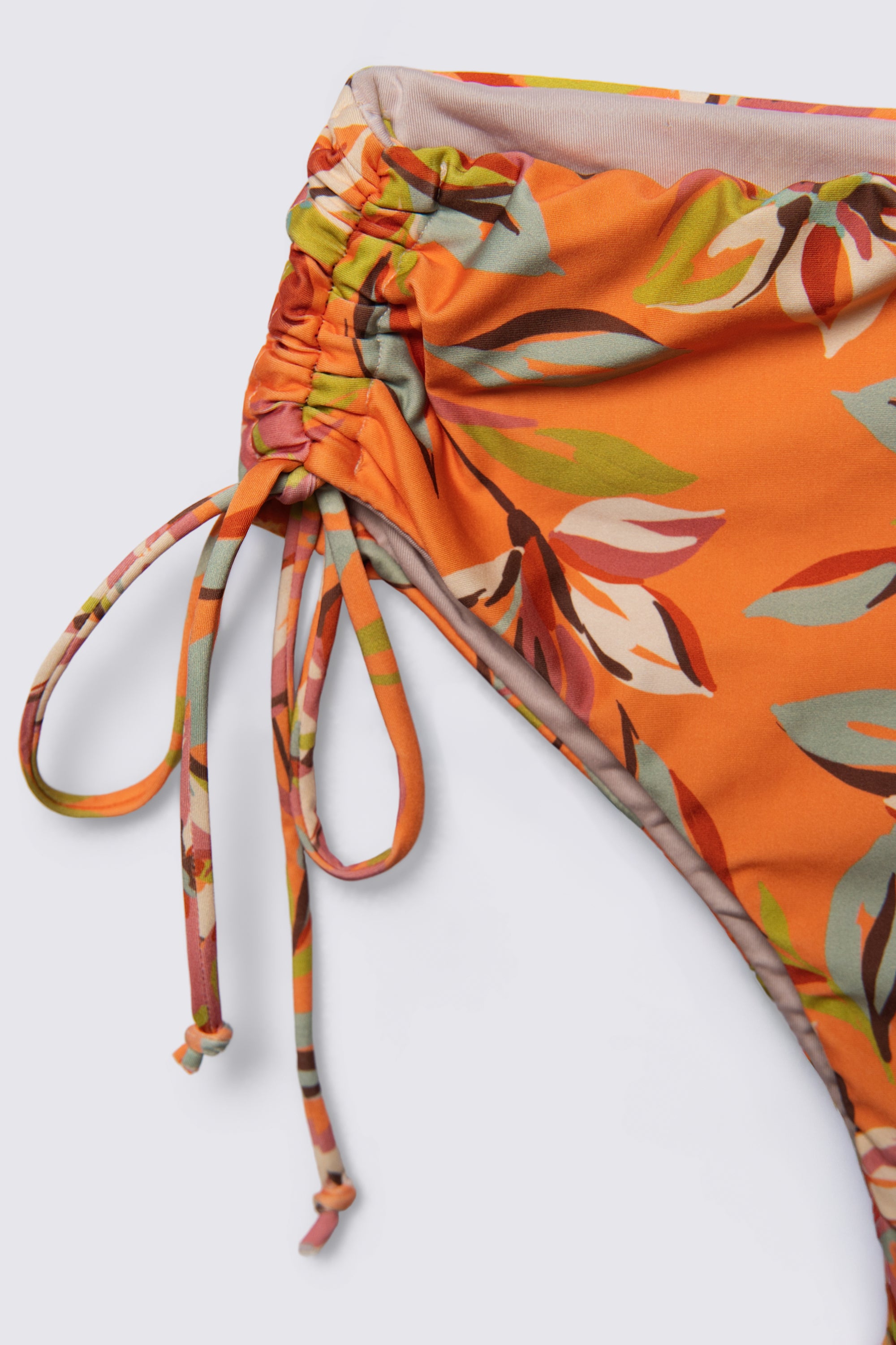 90s Brazilian Floral Print Side Tie Bikini