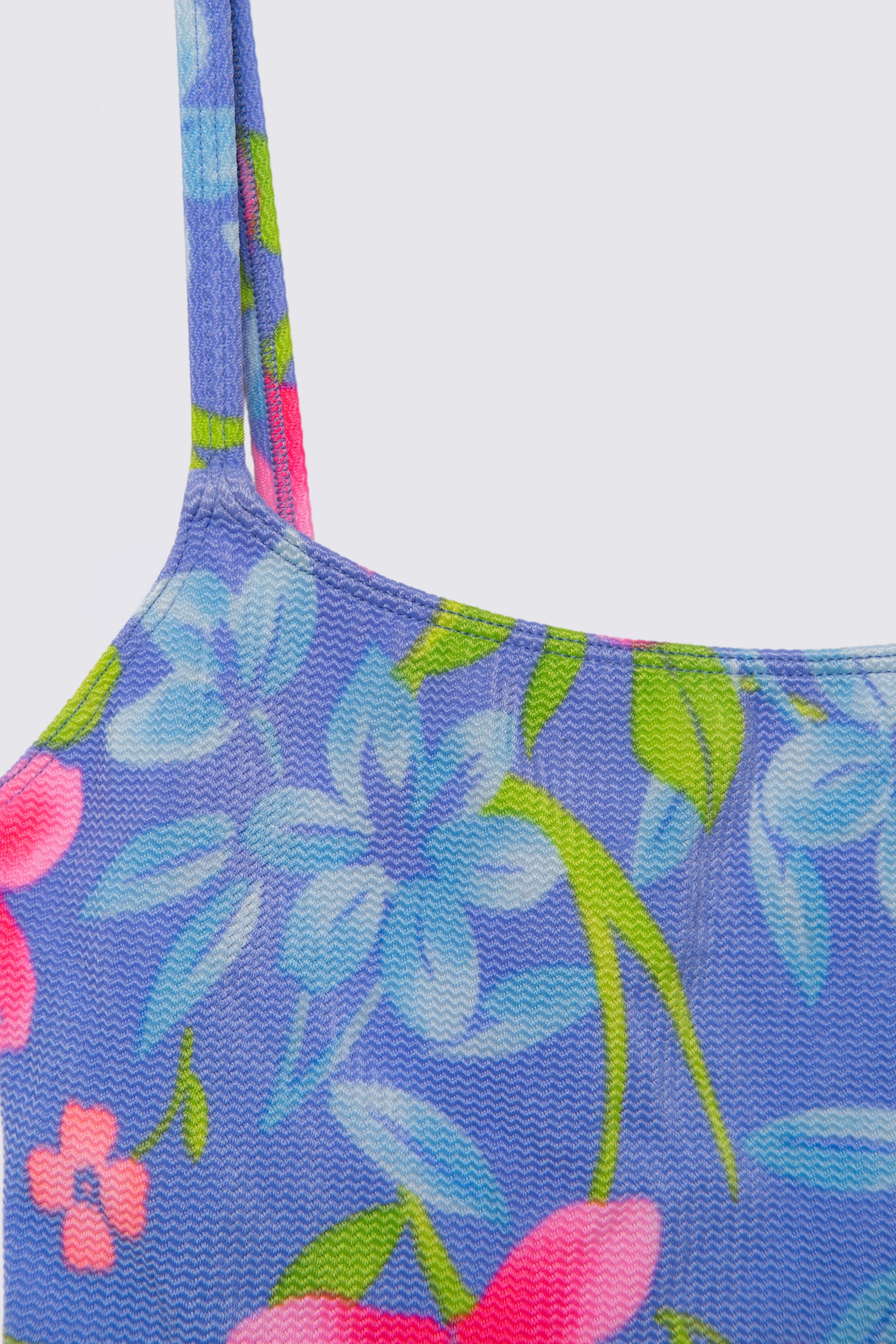 90s Floral High Cut Tankini