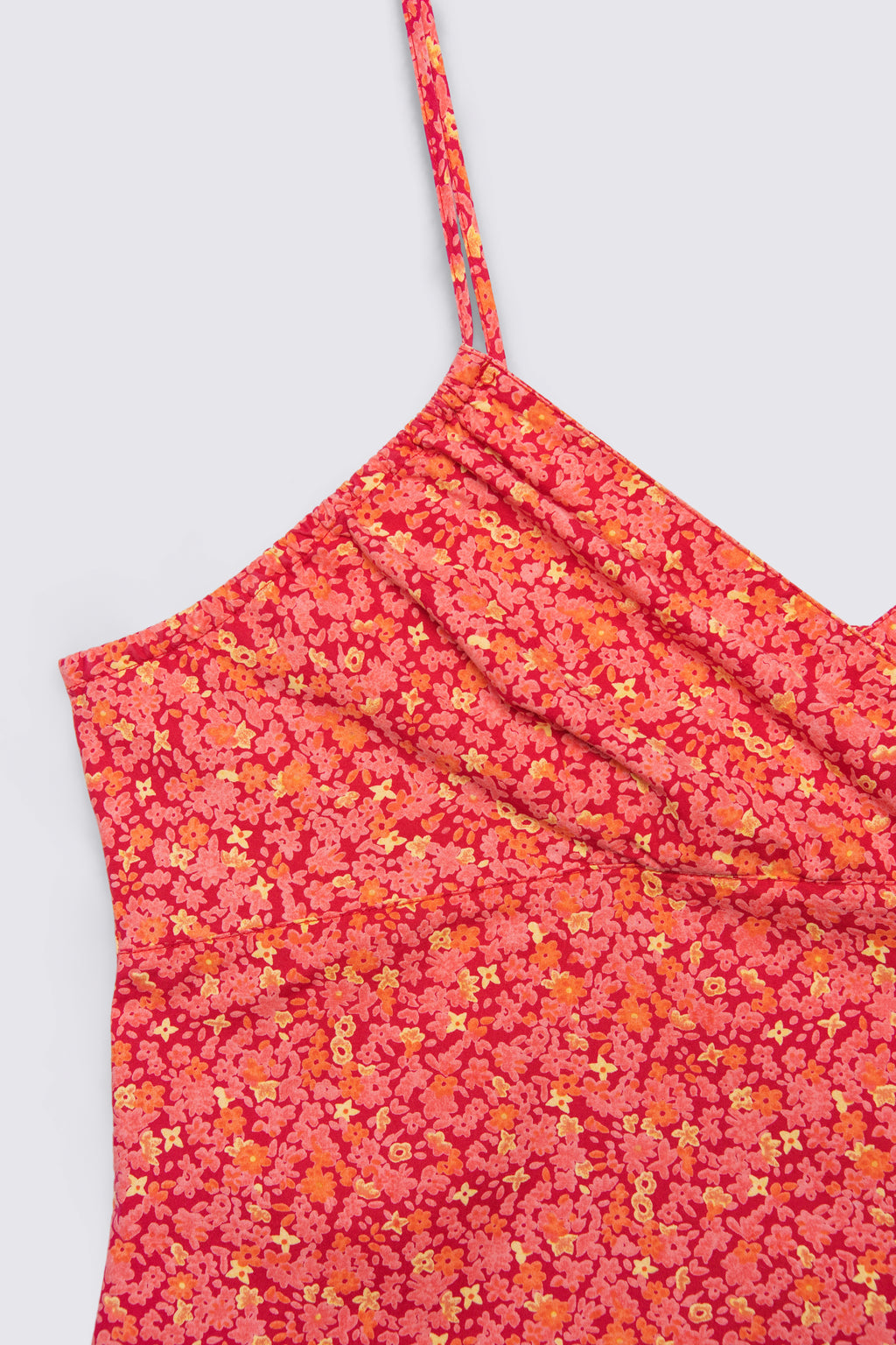 90s Emergency Exit Floral Print Cotton Mini Dress