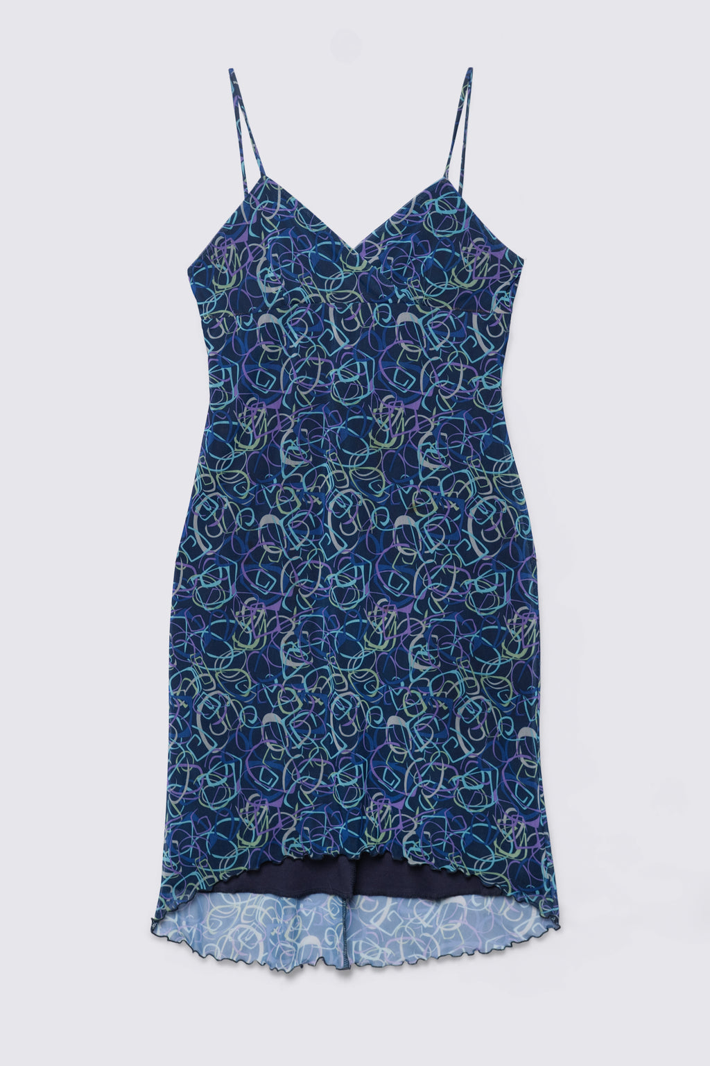 90s California Concepts Micro Mesh Slip Dress