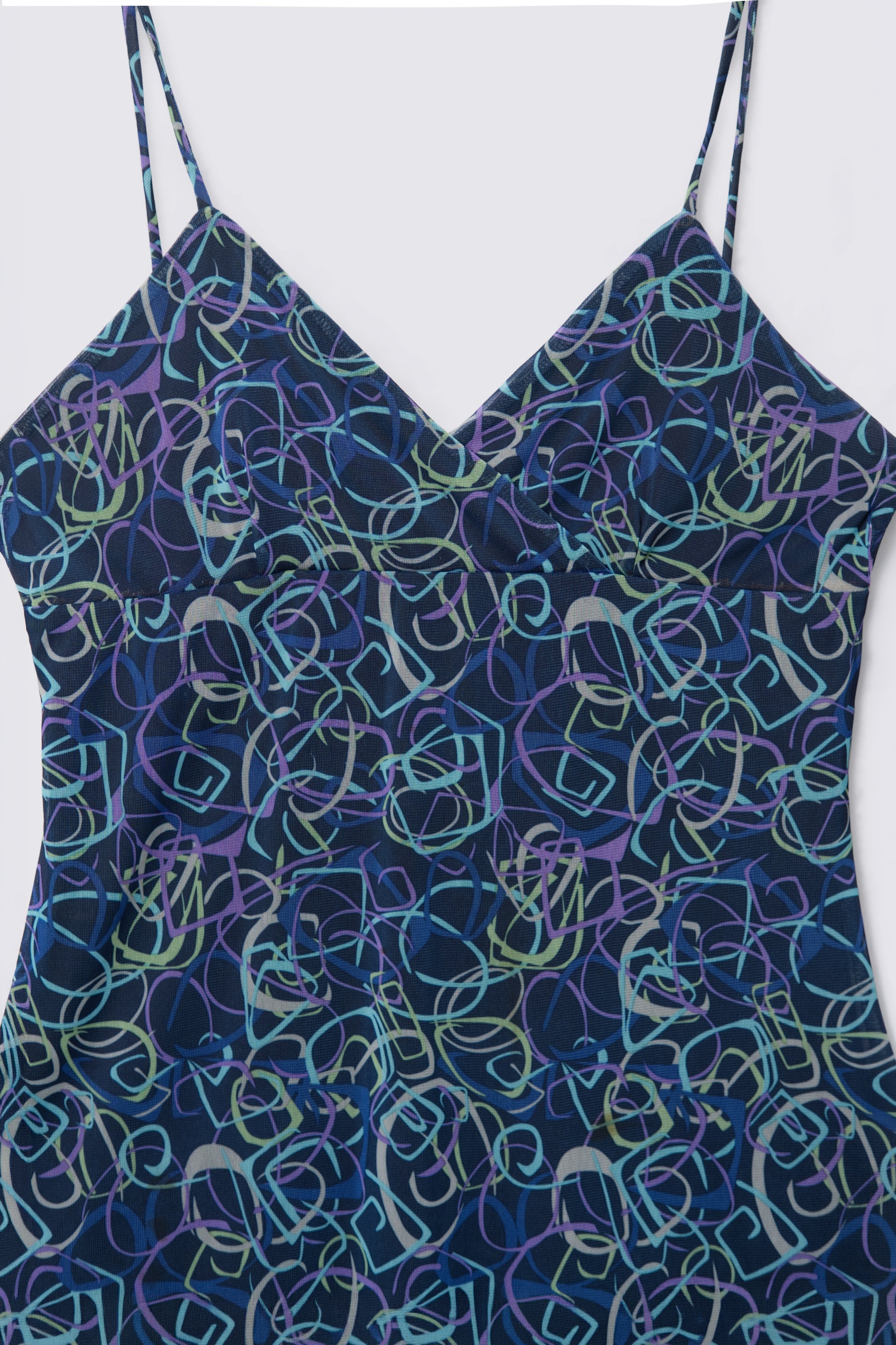 90s California Concepts Micro Mesh Slip Dress