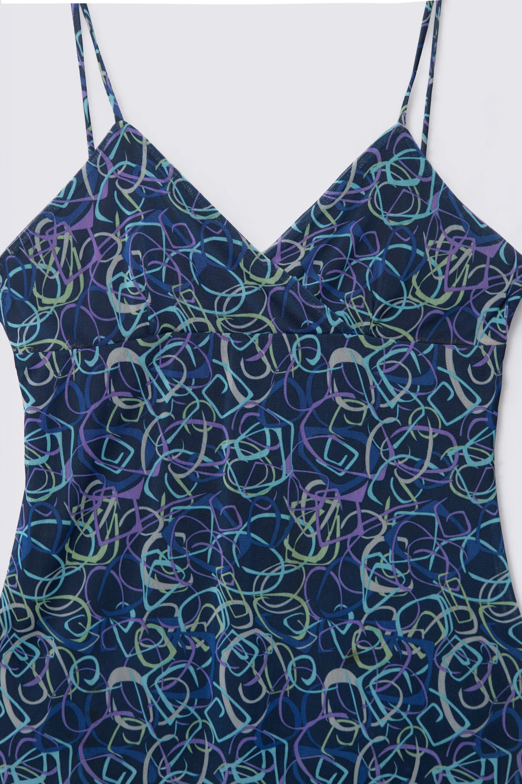 90s California Concepts Micro Mesh Slip Dress