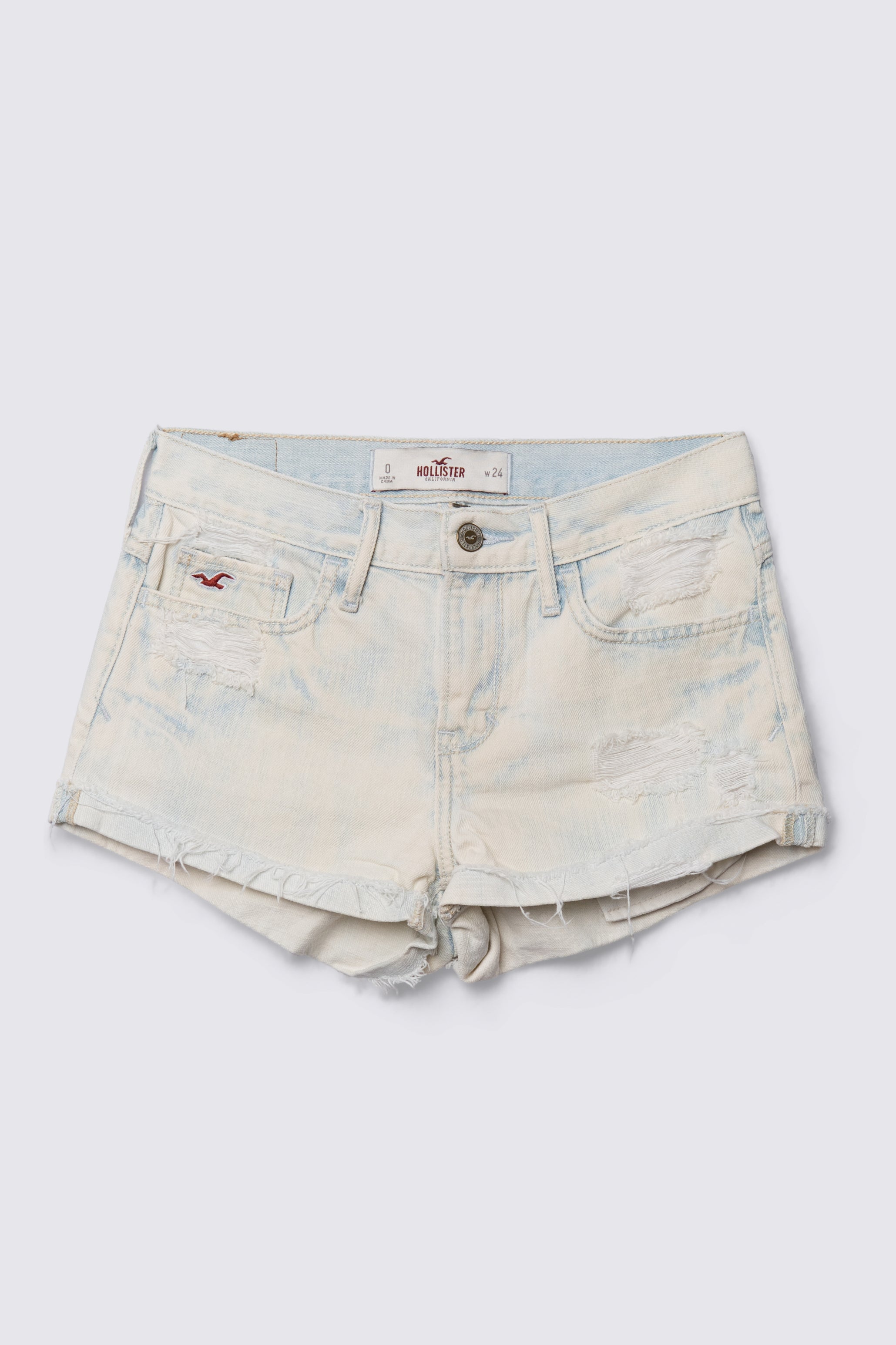 Y2K Hollister Midrise Bleached Denim Cutoffs