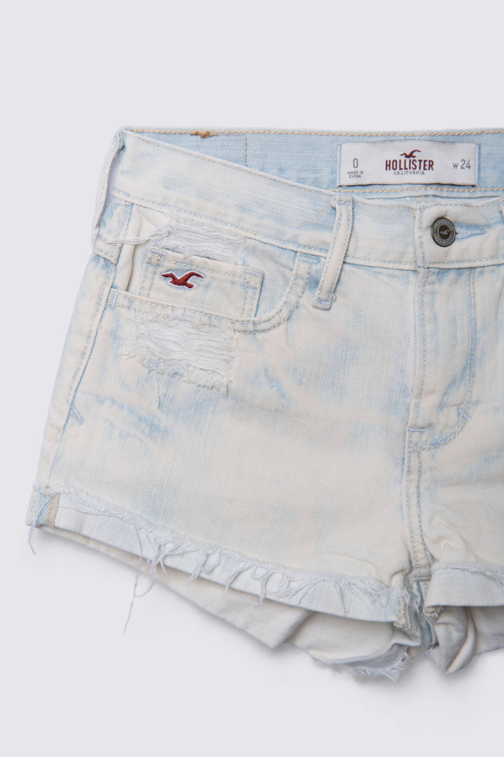 Y2K Hollister Midrise Bleached Denim Cutoffs