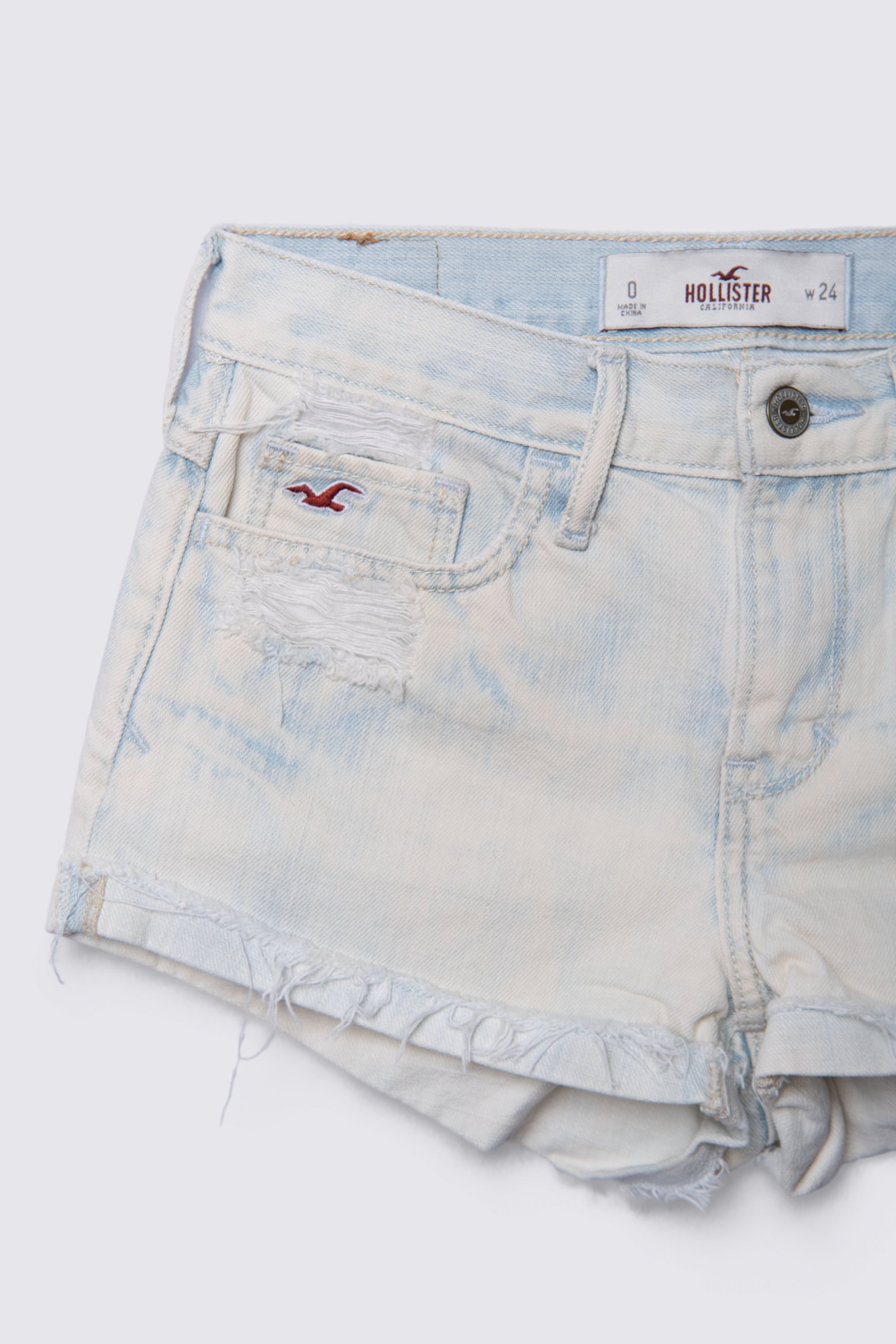 Y2K Hollister Midrise Bleached Denim Cutoffs