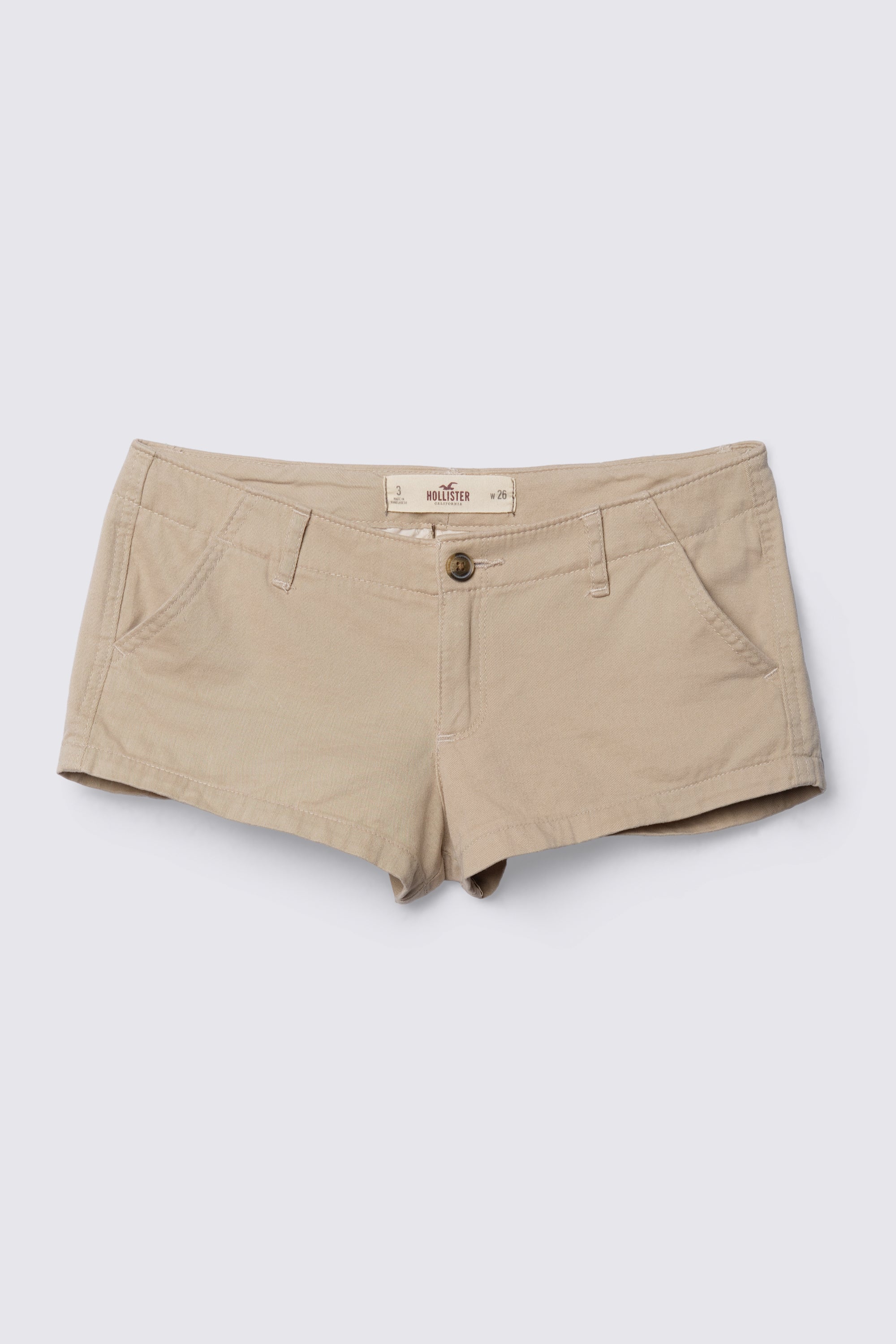Y2K Hollister Ultra Lowrise Khaki Shorts