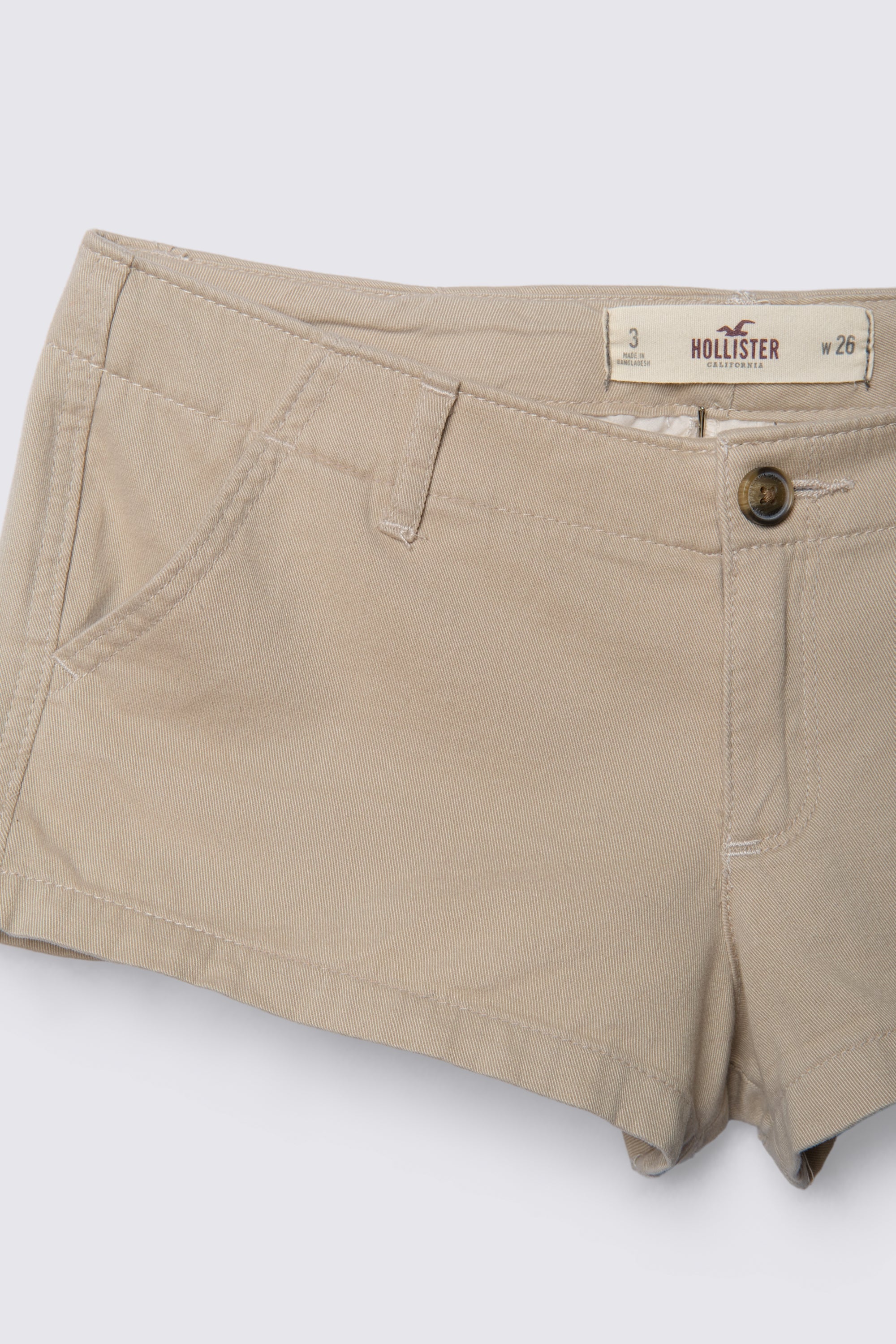 Y2K Hollister Ultra Lowrise Khaki Shorts