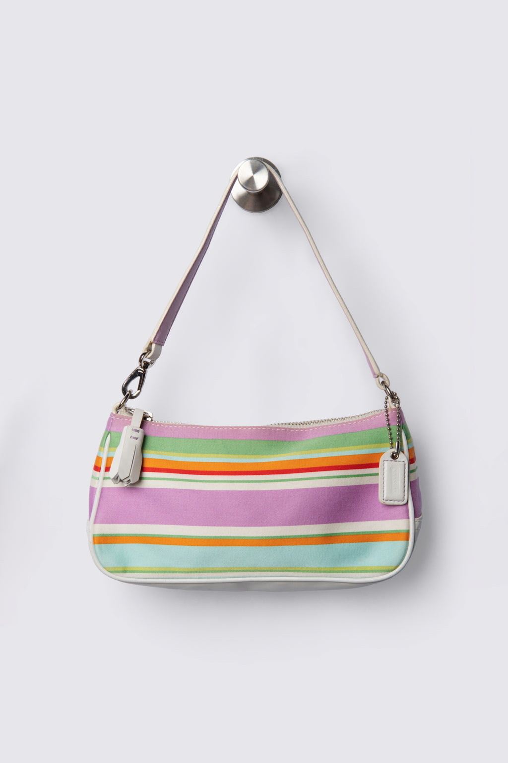 2006 Coach Hampton Striped Demi Baguette