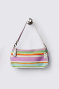 2006 Coach Hampton Striped Demi Baguette