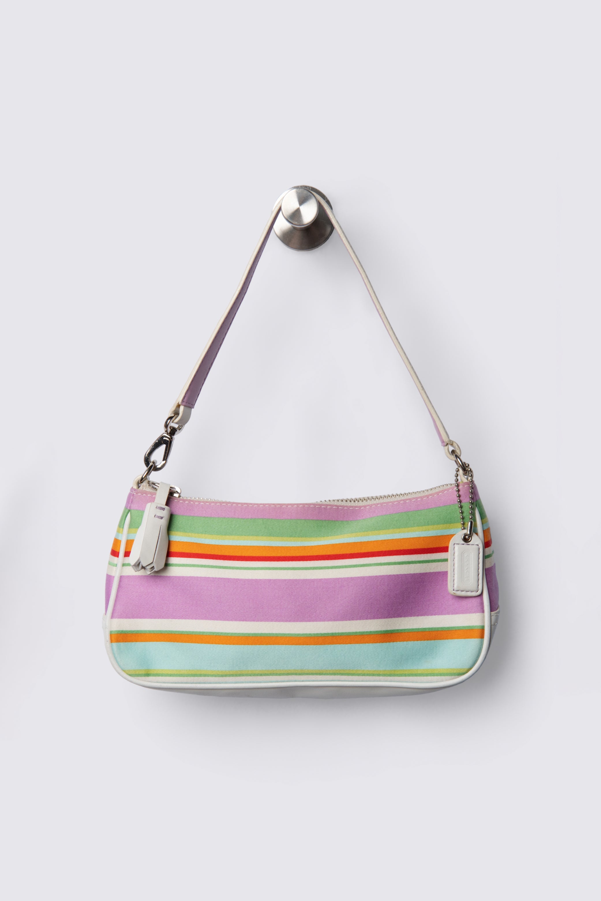 2006 Coach Hampton Striped Demi Baguette