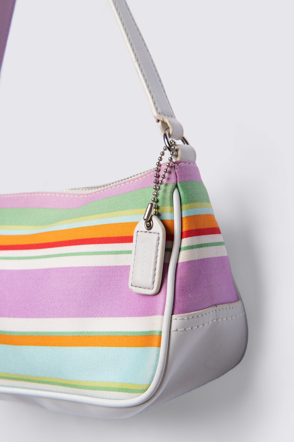 2006 Coach Hampton Striped Demi Baguette