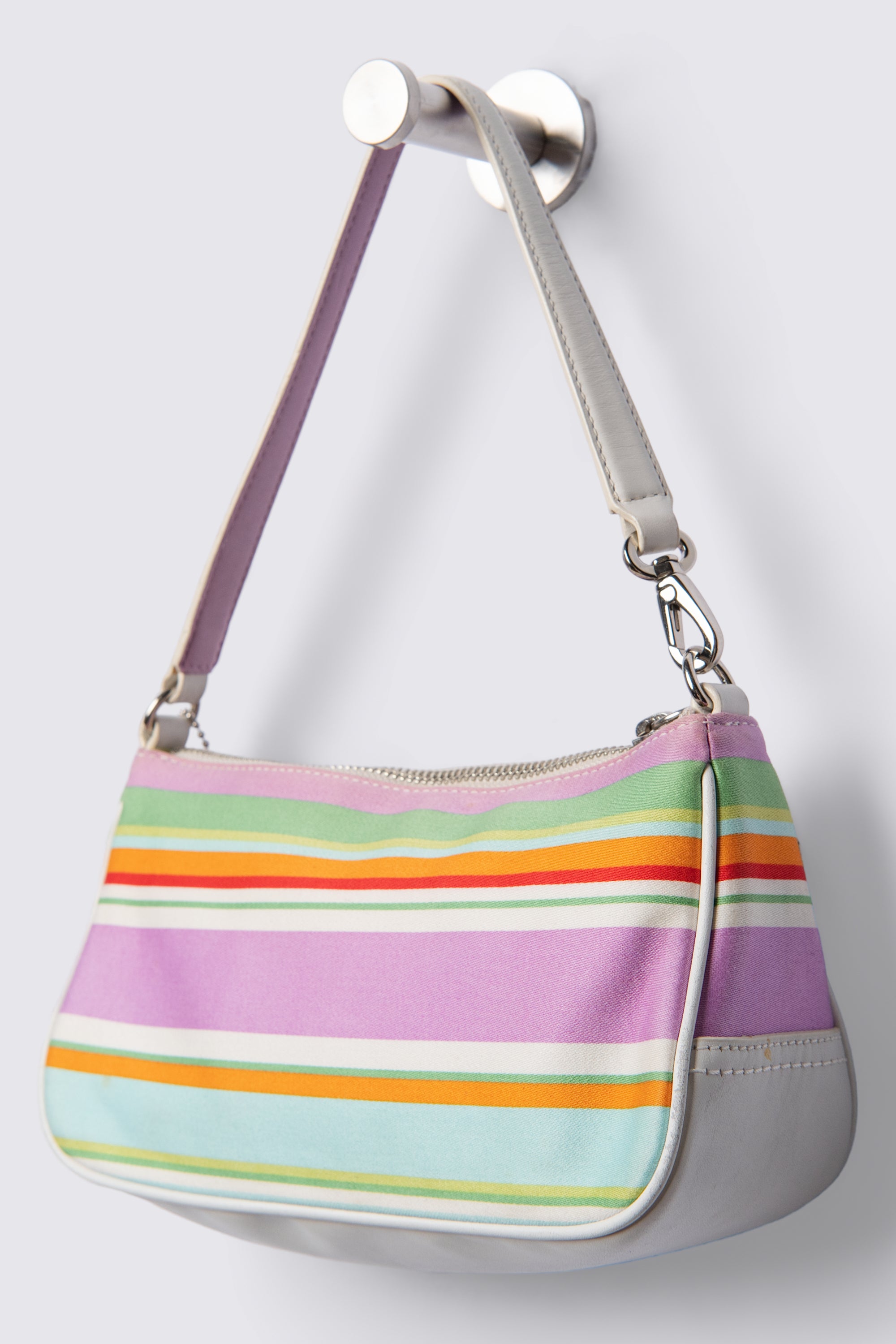 2006 Coach Hampton Striped Demi Baguette