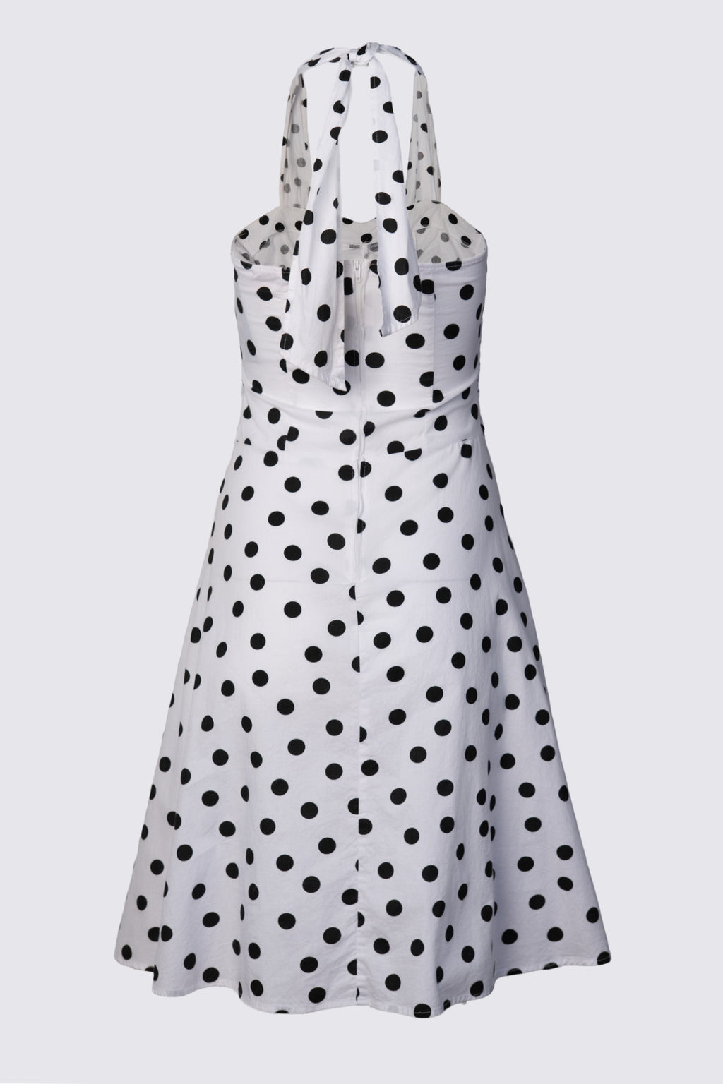 Y2K F21 Polka Dot Cotton Halter Dress XS/S