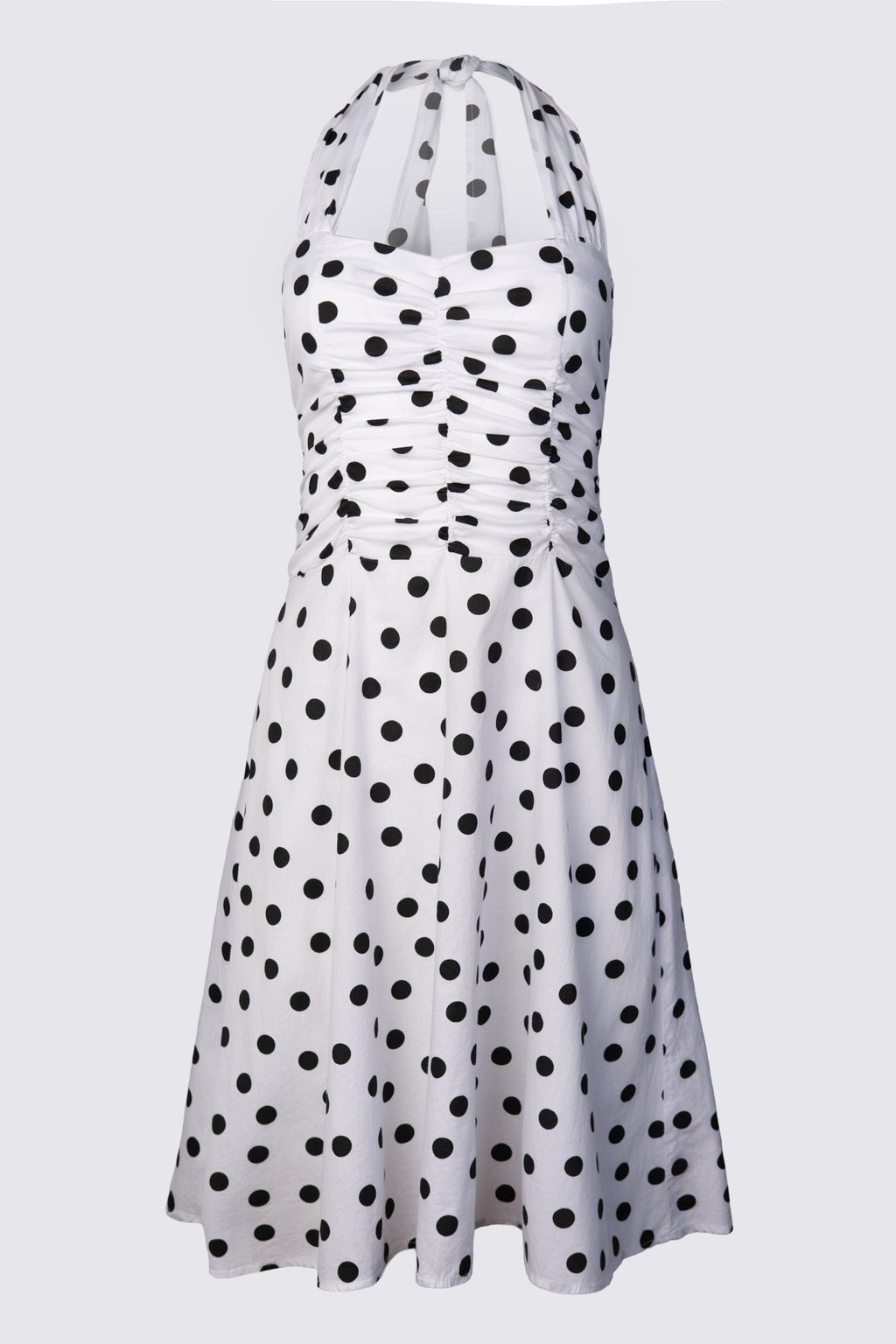 Y2K F21 Polka Dot Cotton Halter Dress XS/S
