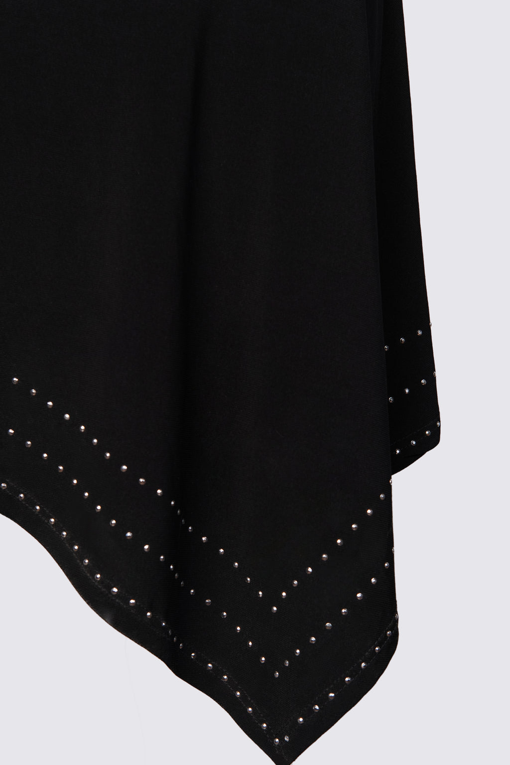 Y2K Asymmetric Studded Hem Slip Dress