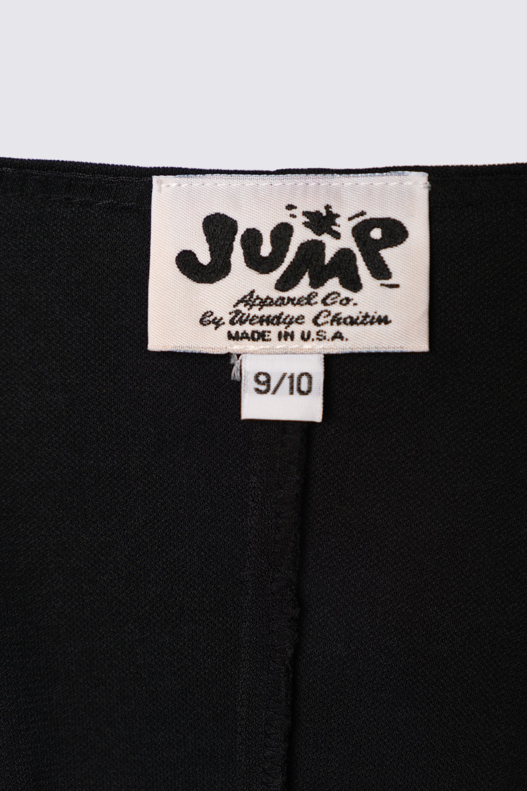 90s Jump Black & White Slip Dress