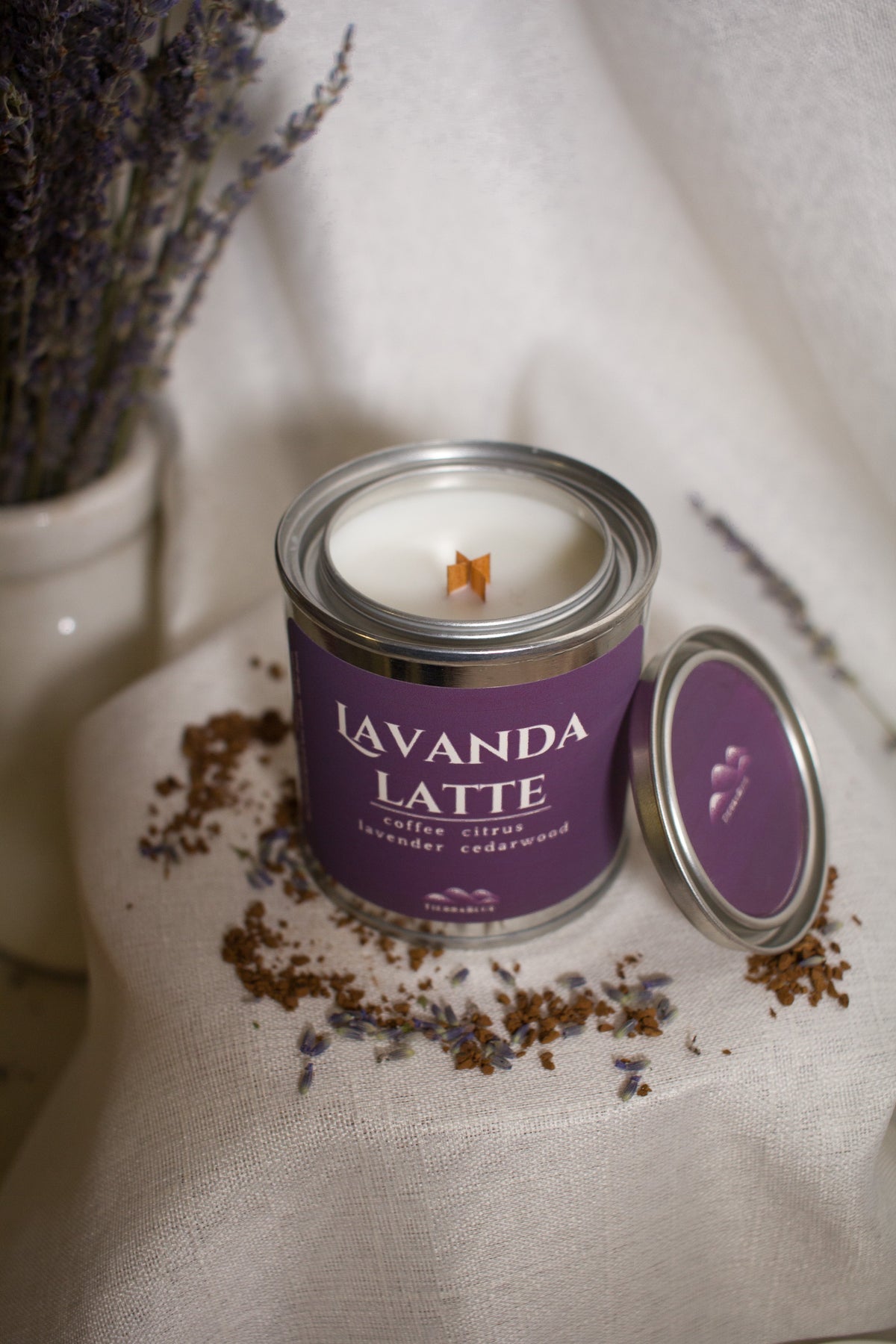 TierraBlue Lavanda Latte Candle