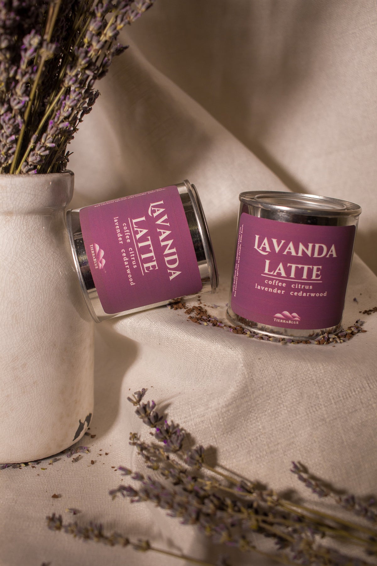 TierraBlue Lavanda Latte Candle