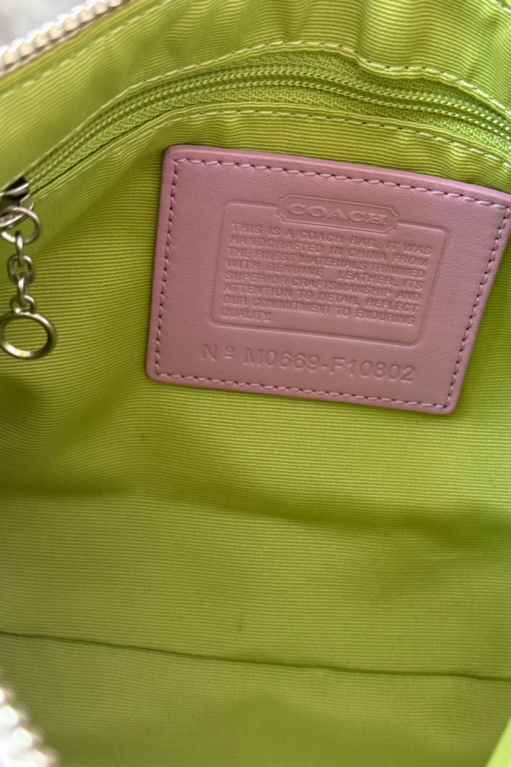 2006 Coach Hampton Striped Demi Baguette