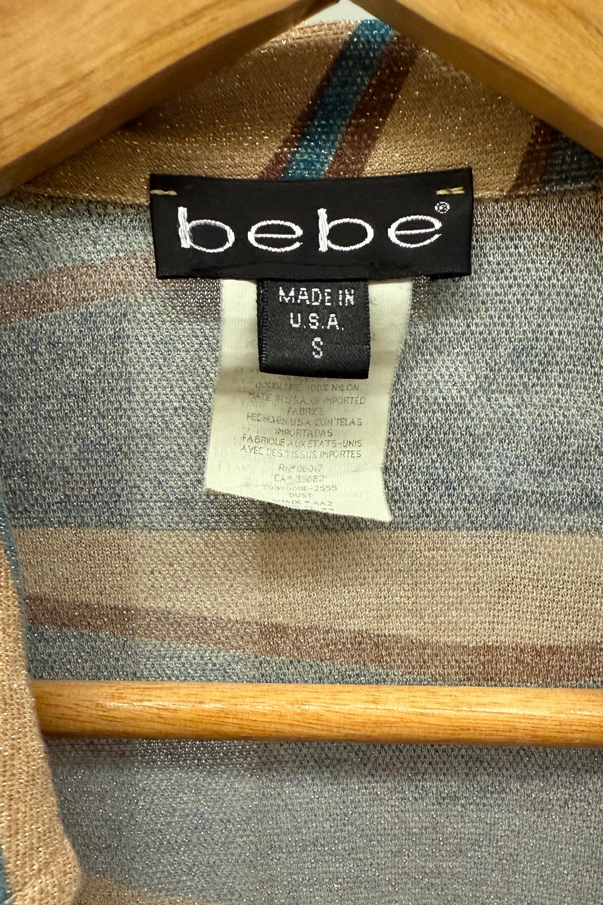 Bebe Wavy Print Wrap Dress