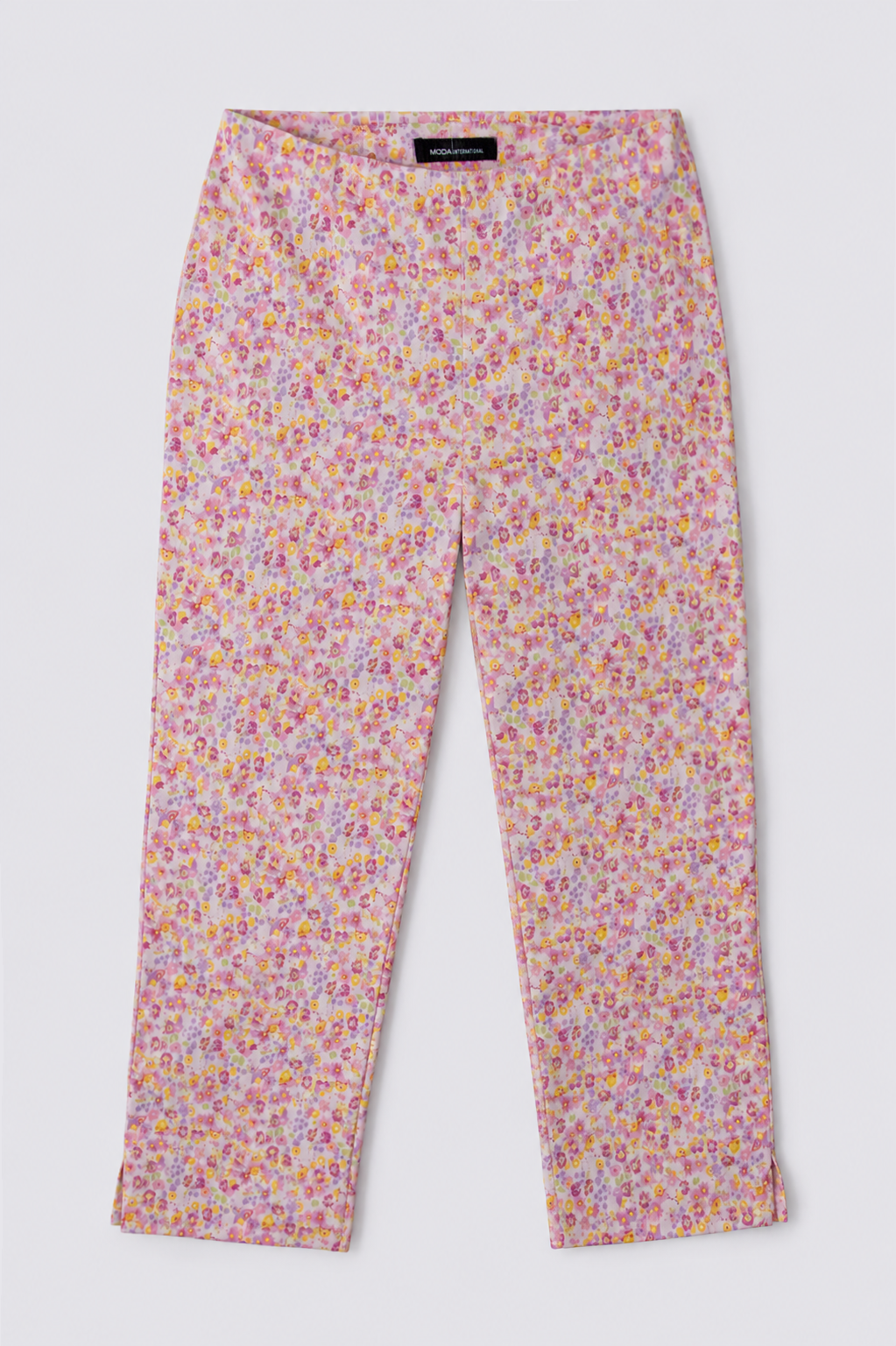 90s Moda International Floral Print Highrise Capris