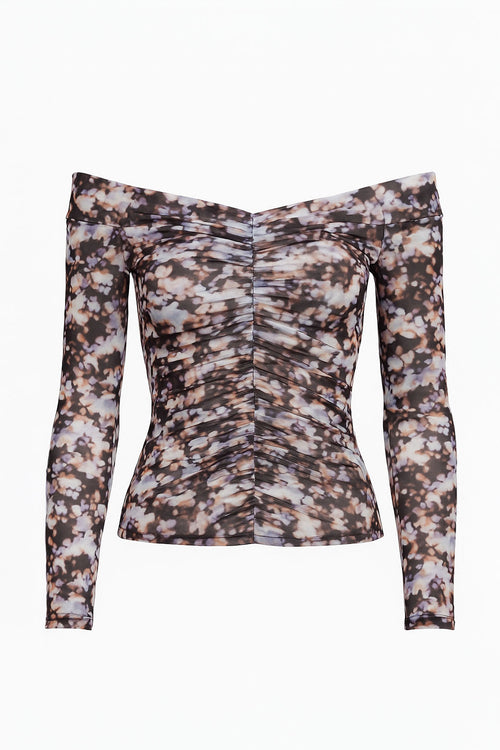 MINKPINK Audrey Off The Shoulder Mesh Top