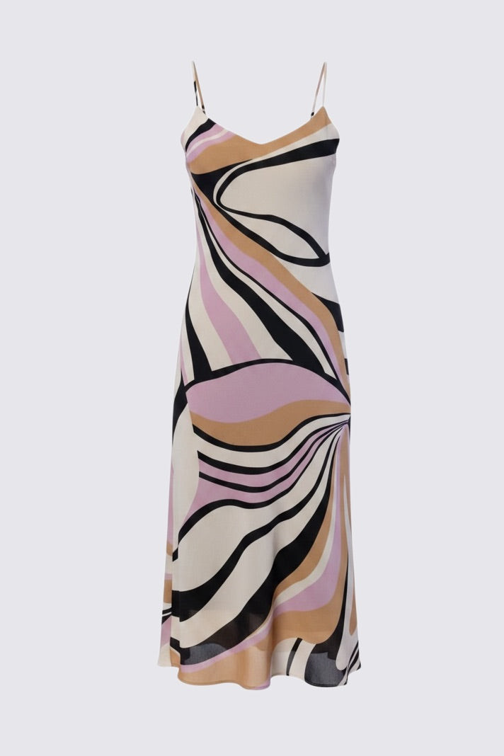 y2k slip dress Y2K Swirl Print Midi Slip Dress – Calico