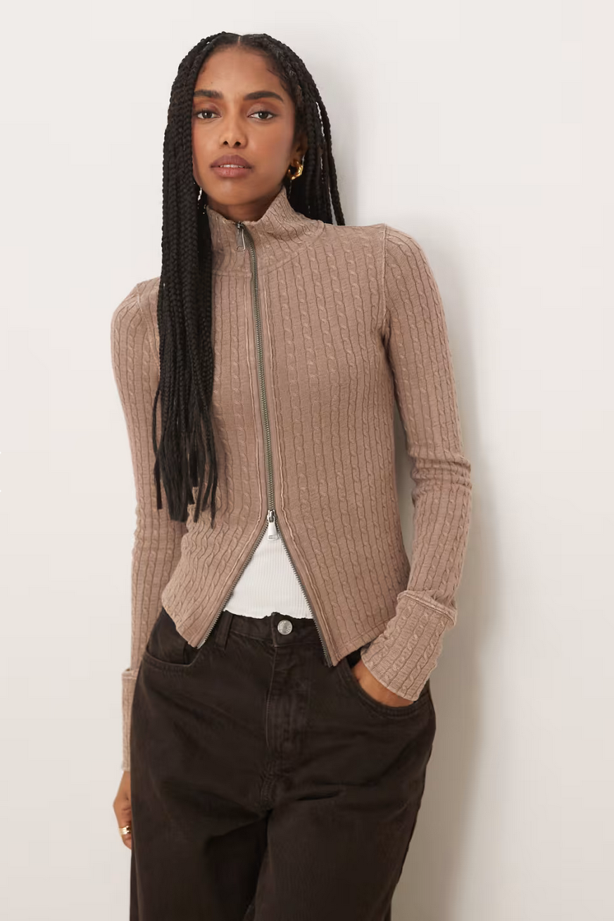 Free People Brunch Girl Zip Up