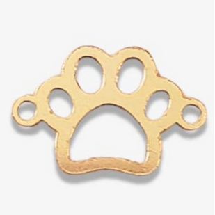 Archie Outline Paw Print Connector