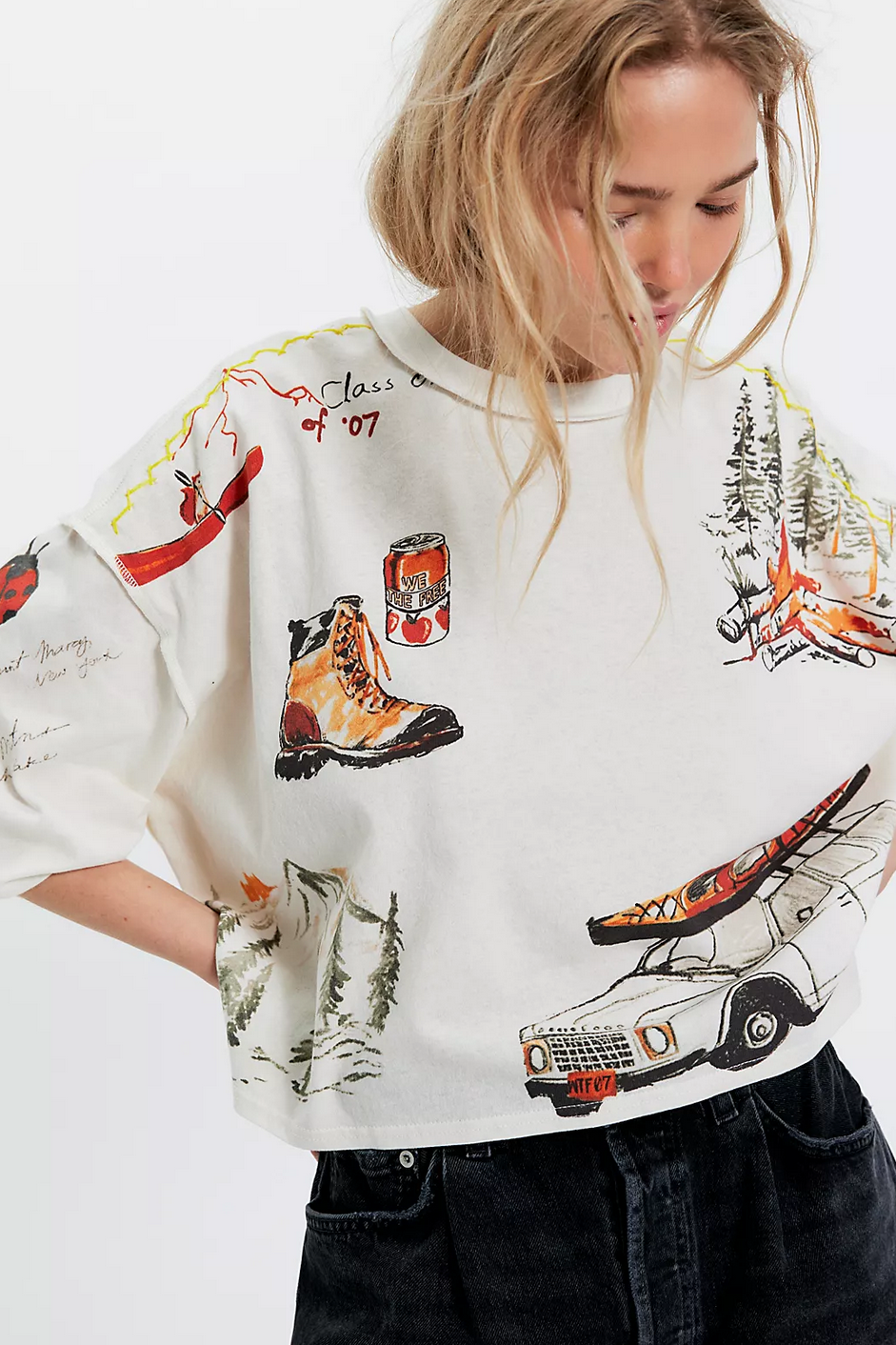 Free People Mountain View Graphic Tee