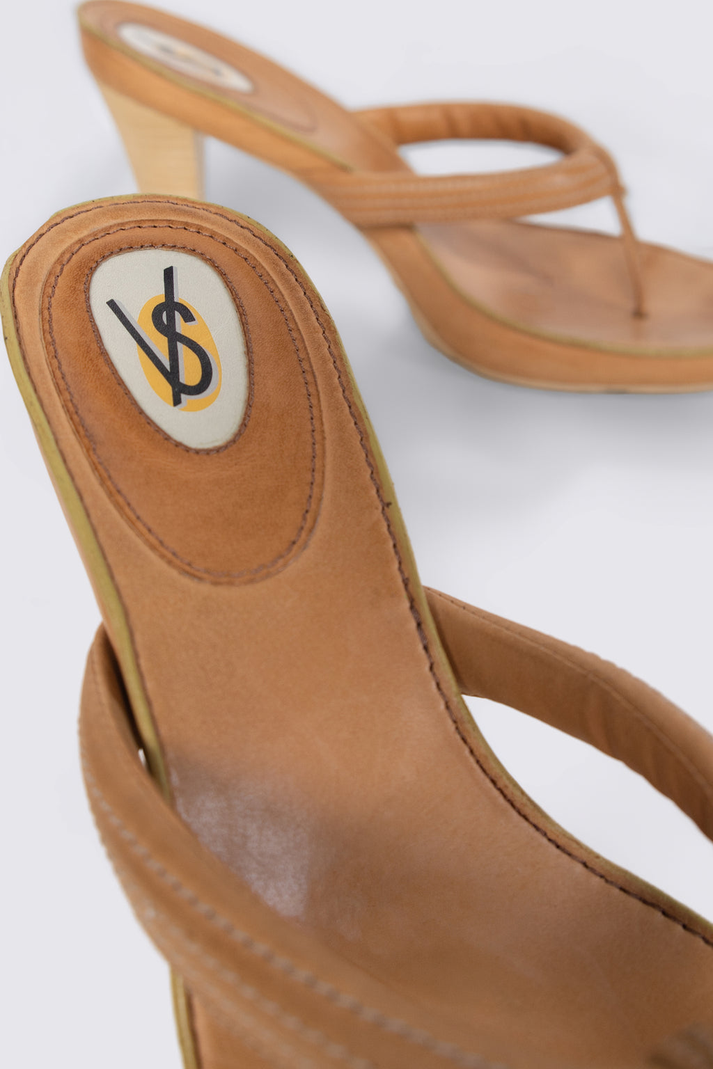 Y2K Victoria's Secret Leather Thong Heels