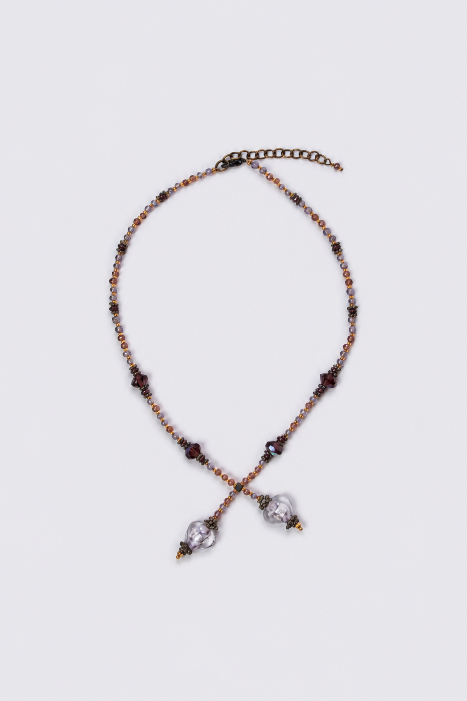 Y2K Beaded Double Strand Necklace
