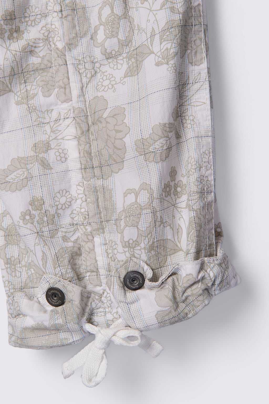Y2K Timezone Lowrise Floral Plaid Capris