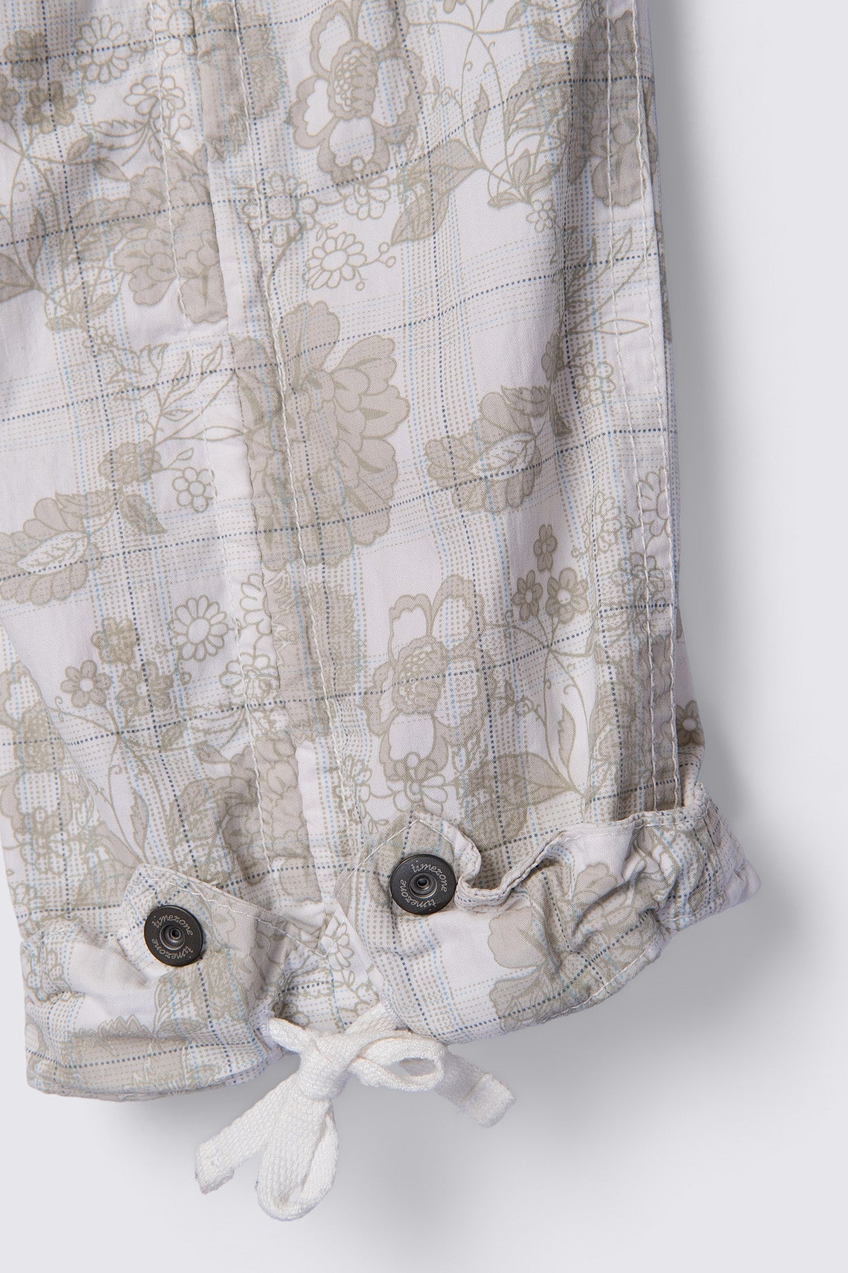 Y2K Timezone Lowrise Floral Plaid Capris