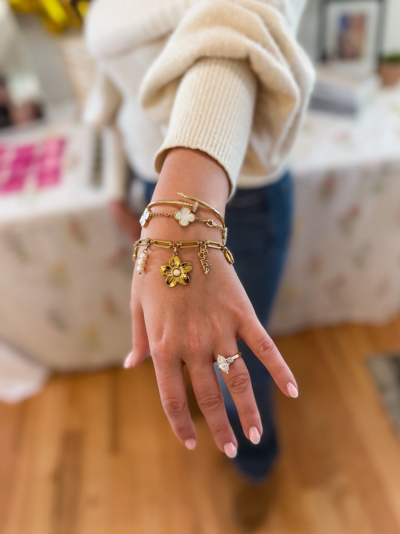 Private event jewelry setup