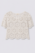 2000s Rebellion Cotton Crochet Top