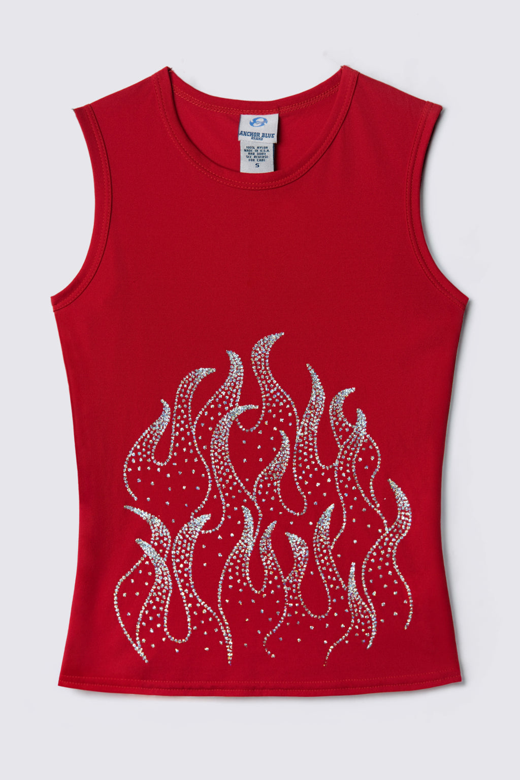 90s Deadstock Glitter Flames Top
