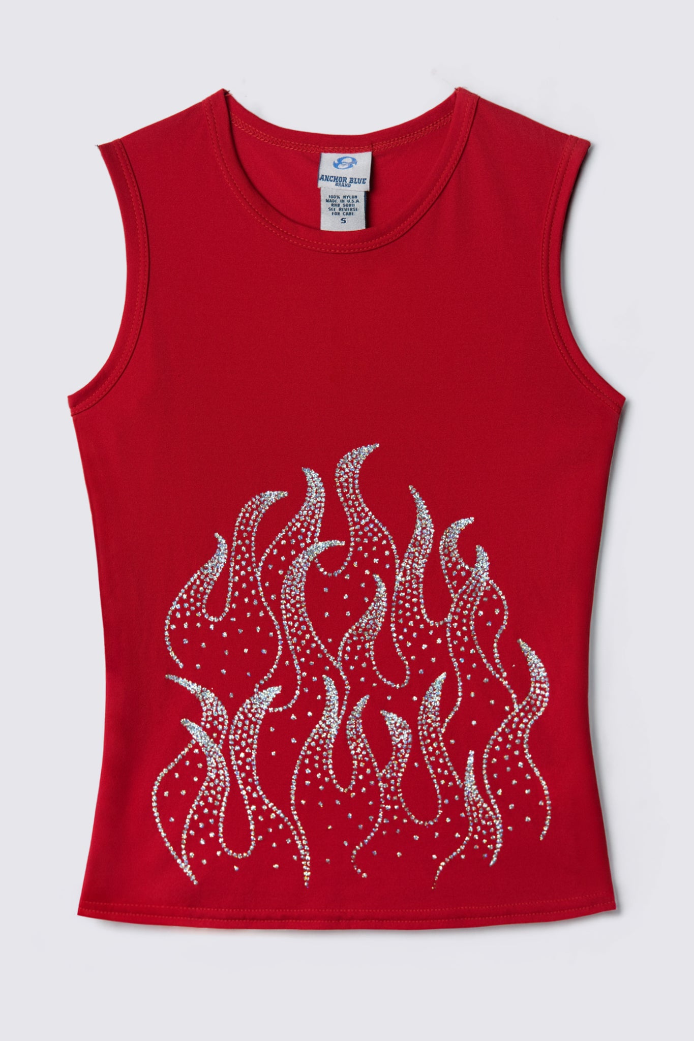 90s Deadstock Glitter Flames Top